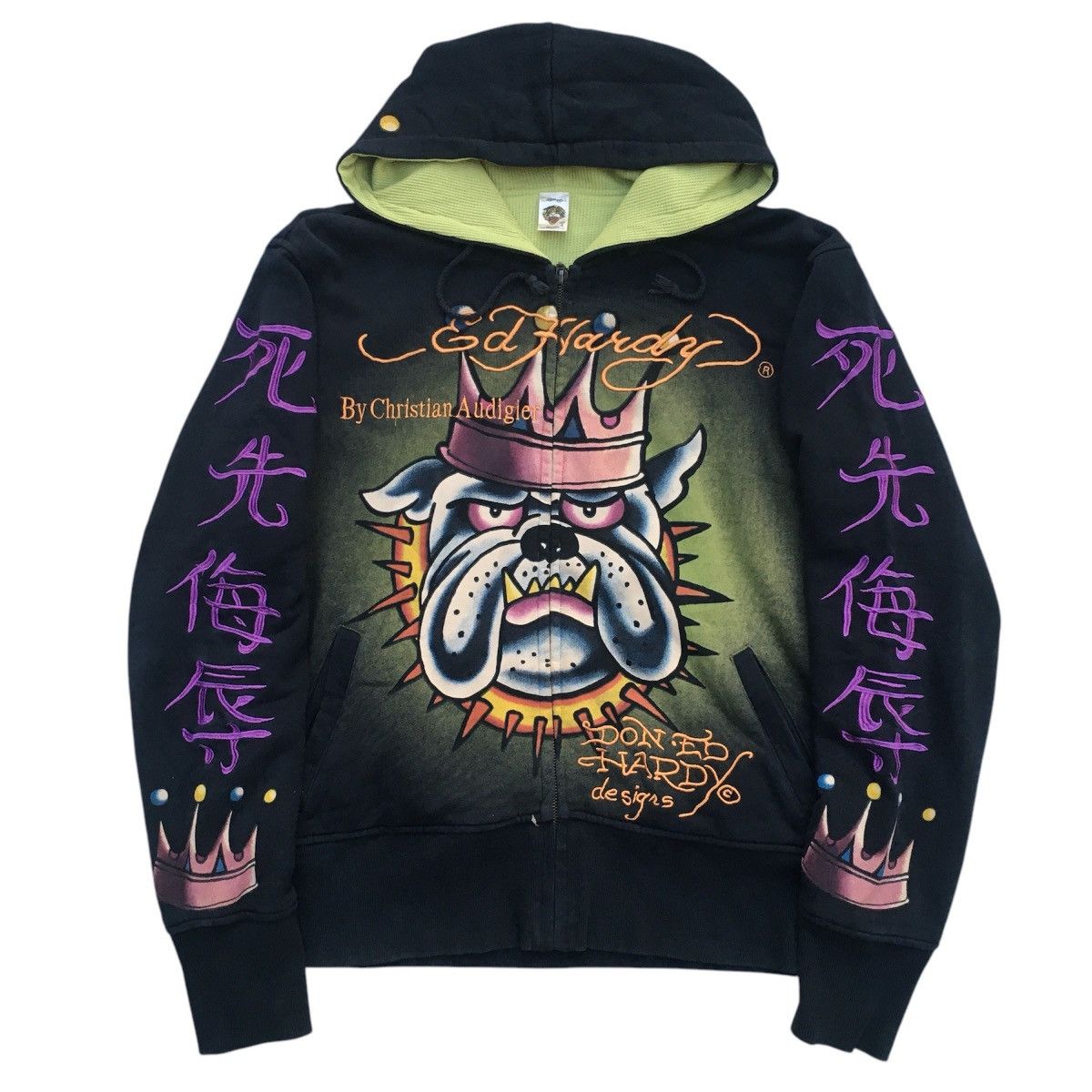 Christian Audigier × Designer × Ed Hardy Rare Ed Hardy Zip Hoodie ‘Death Or Glory’ Size US S / EU 44-46 / 1 - 2 Thumbnail