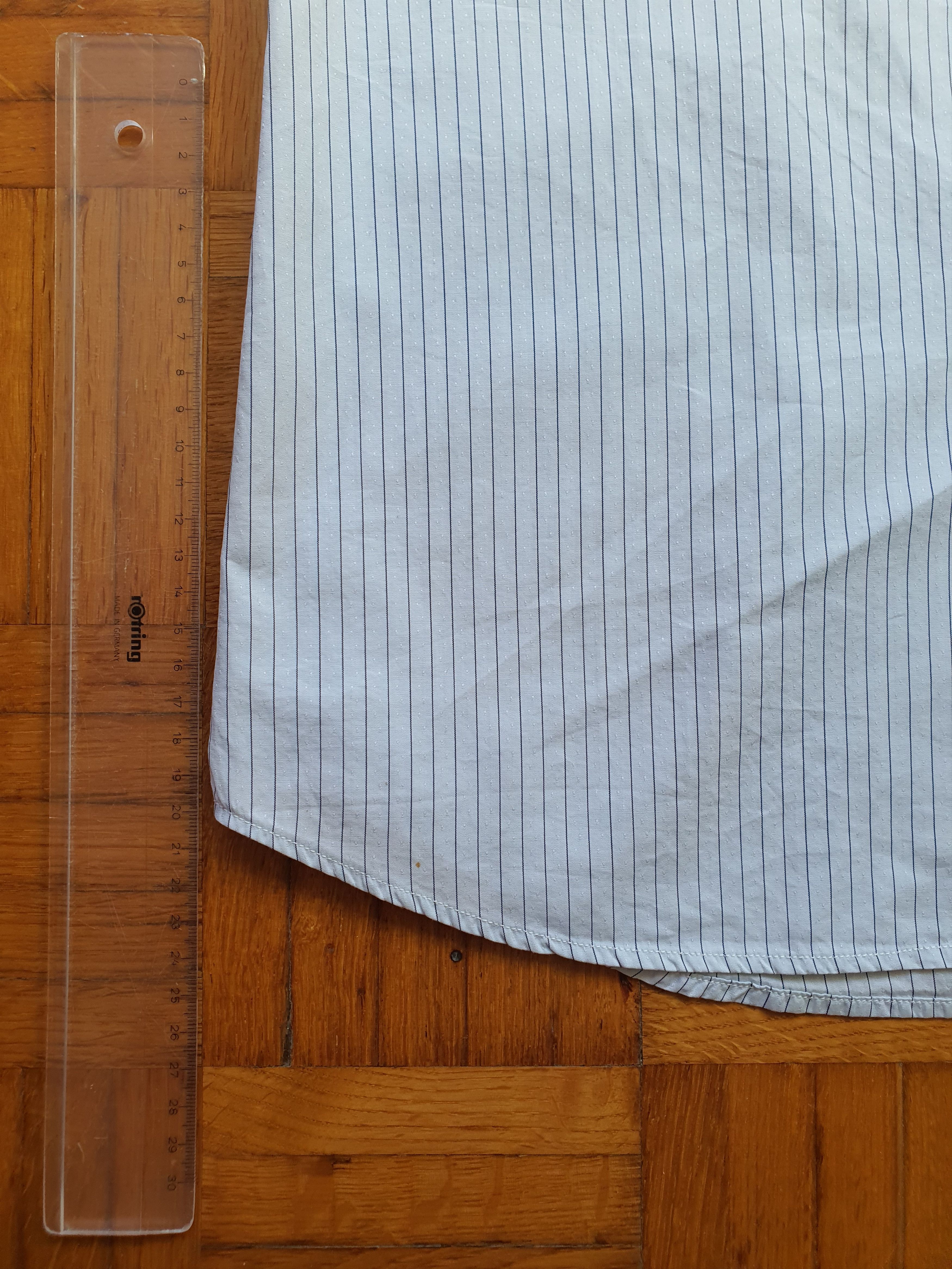 Prada Archival (2004) Dip-Dye Ombré Pinstripe Shirt - Sz 39, 15.5 Size US M / EU 48-50 / 2 - 10 Thumbnail