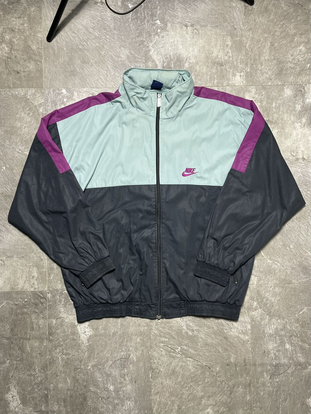 Nike Vintage Nike Track Suit Set Jacket Pants 80s 90s Swoosh Rare Size US L / EU 52-54 / 3 - 2 Thumbnail