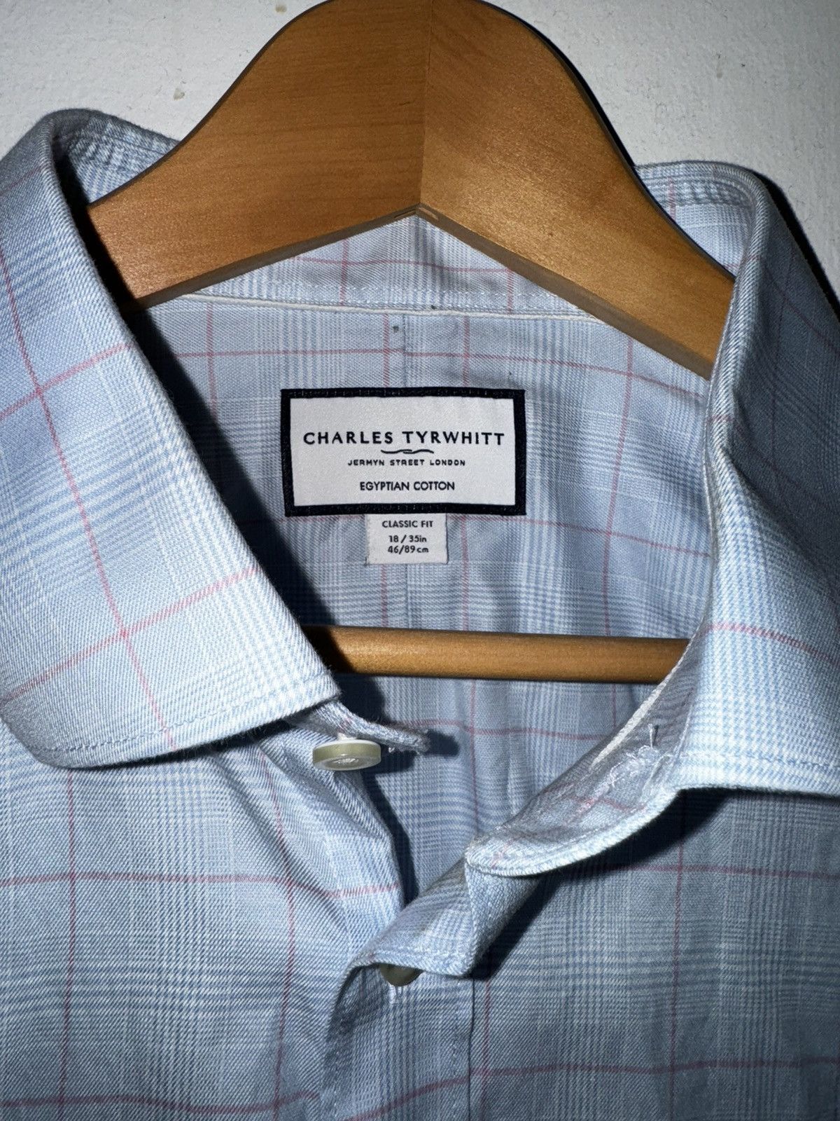 Charles Tyrwhitt Charles Tyrwhitt French Cuff Sky Blue Check shirt Size US XL / EU 56 / 4 - 2 Thumbnail