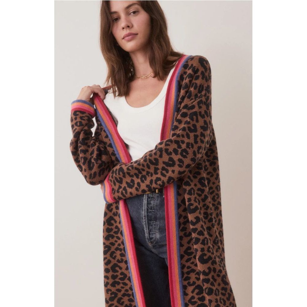 Marine Layer NWT Marine Layer Martha Sweater Coat Leopard Duster Cardigan Size XL / US 12-14 / IT 48-50 - 14 Thumbnail