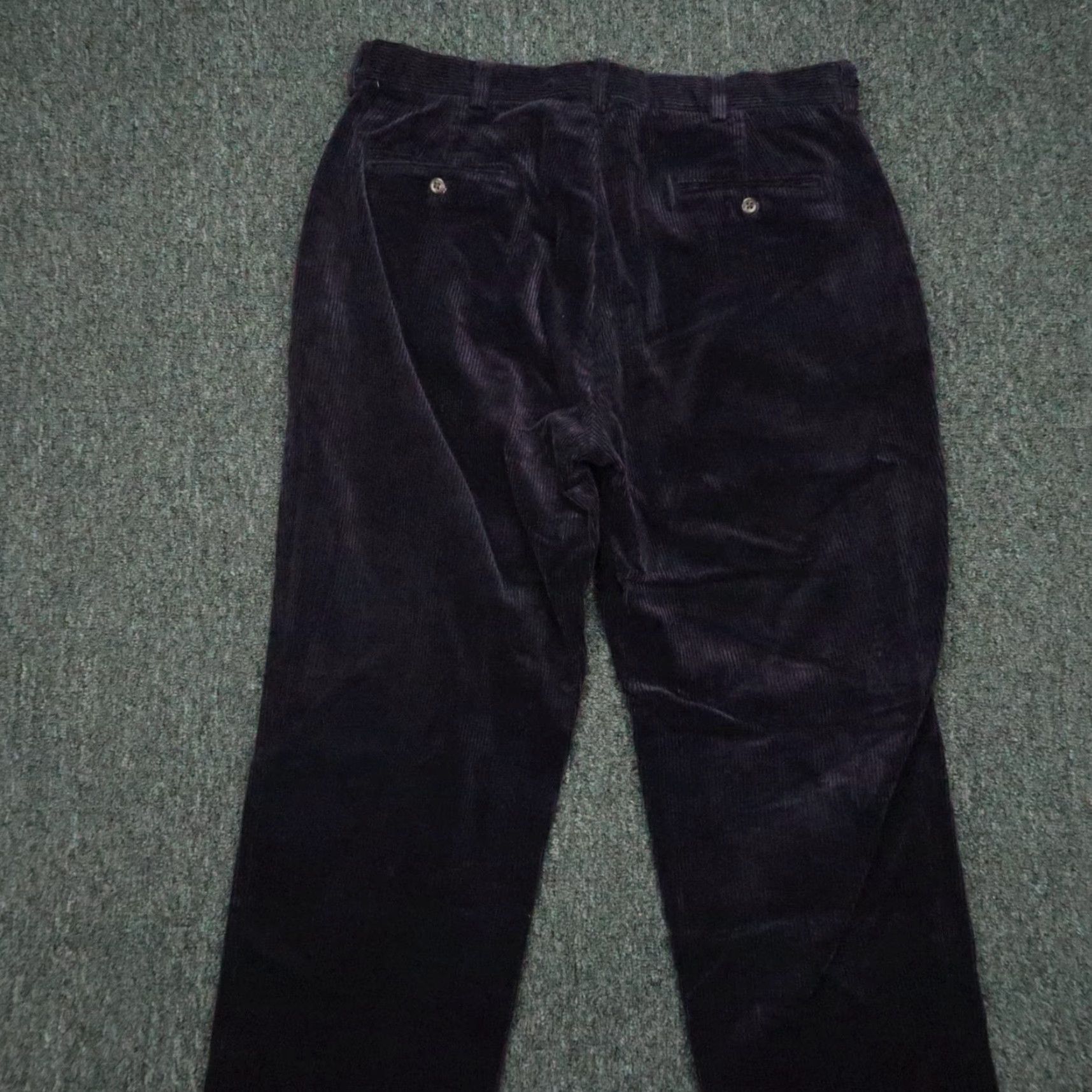 Polo Ralph Lauren VINTAGE Polo Ralph Lauren Pants Men 35x30 Purple Corduroy PRL Cords Straight Size US S / EU 44-46 / 1 - 5 Thumbnail