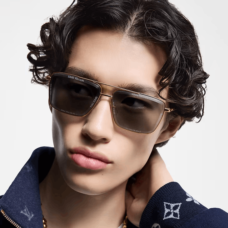 Louis Vuitton LV Super Vision Metal Square Sunglasses Size ONE SIZE - 5 Thumbnail