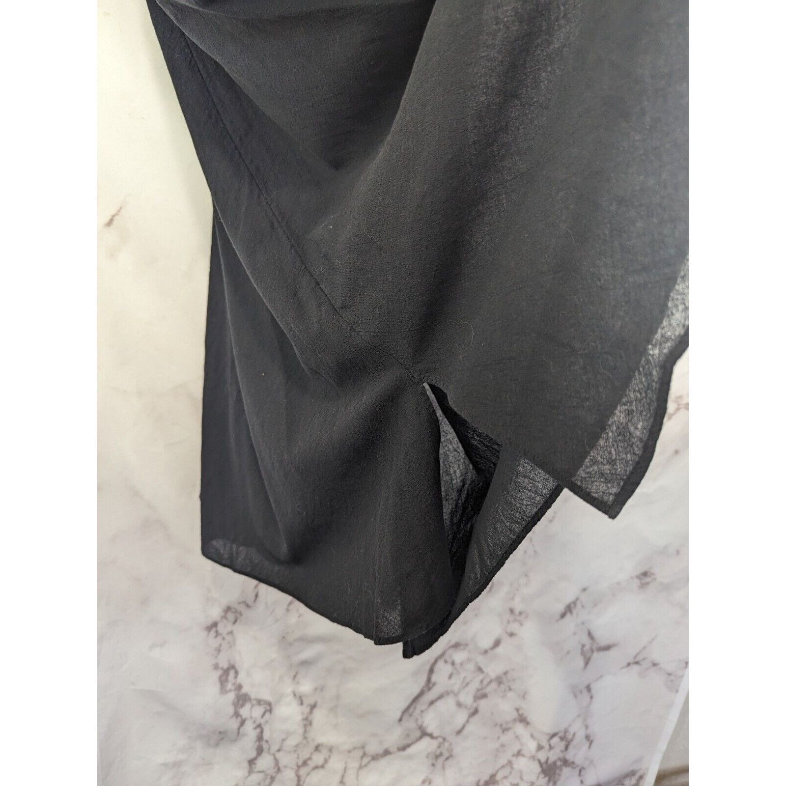 & Other Stories & Other Stories Dress Womens 2 XS Black Crepe Flowy Size XS / US 0-2 / IT 36-38 - 12 Thumbnail