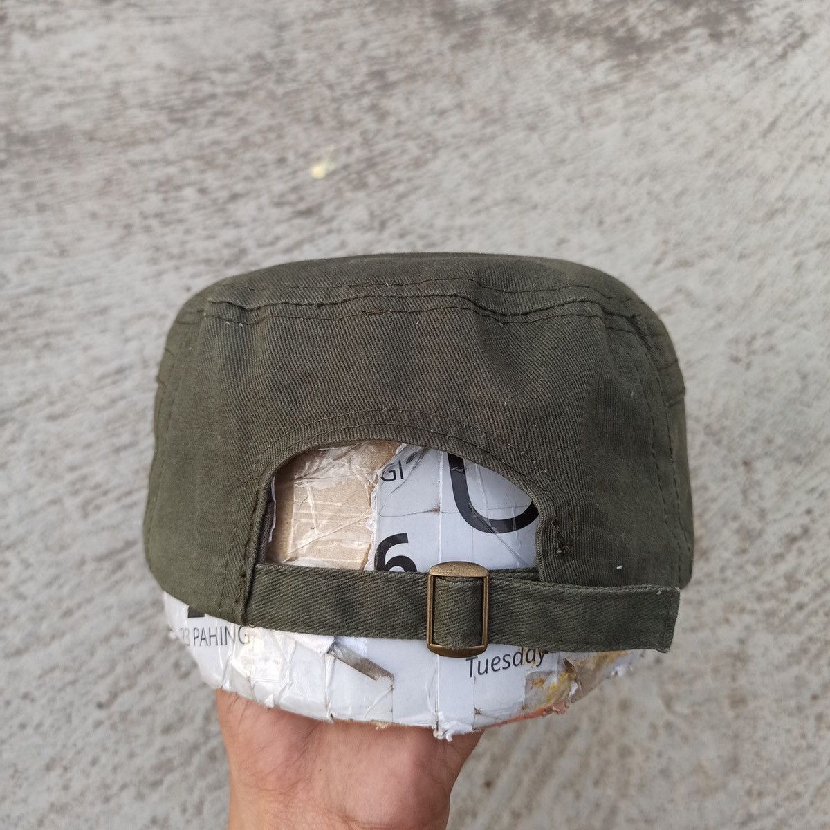 Unsound Rags Army green cadet hat. Unique design Size ONE SIZE - 7 Thumbnail