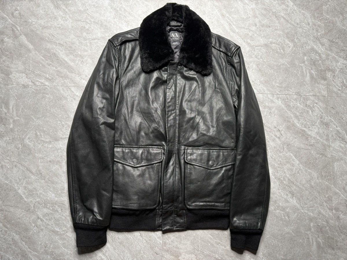 Emporio Armani Archive! 1980s Emporio Armani- Aviator Leather