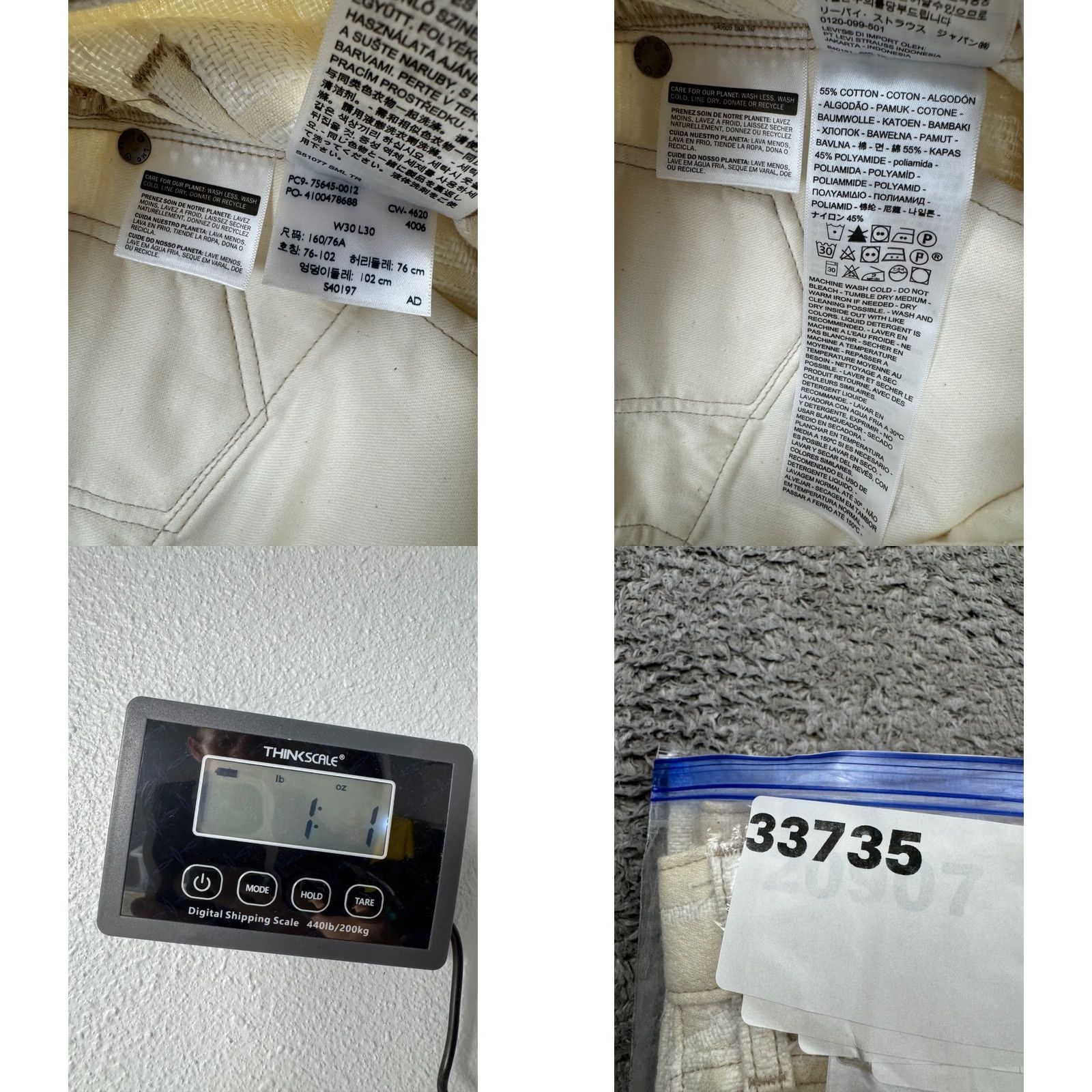 Levi's NWT - Included important keywords Size 30" / US 8 / IT 44 - 9 Thumbnail