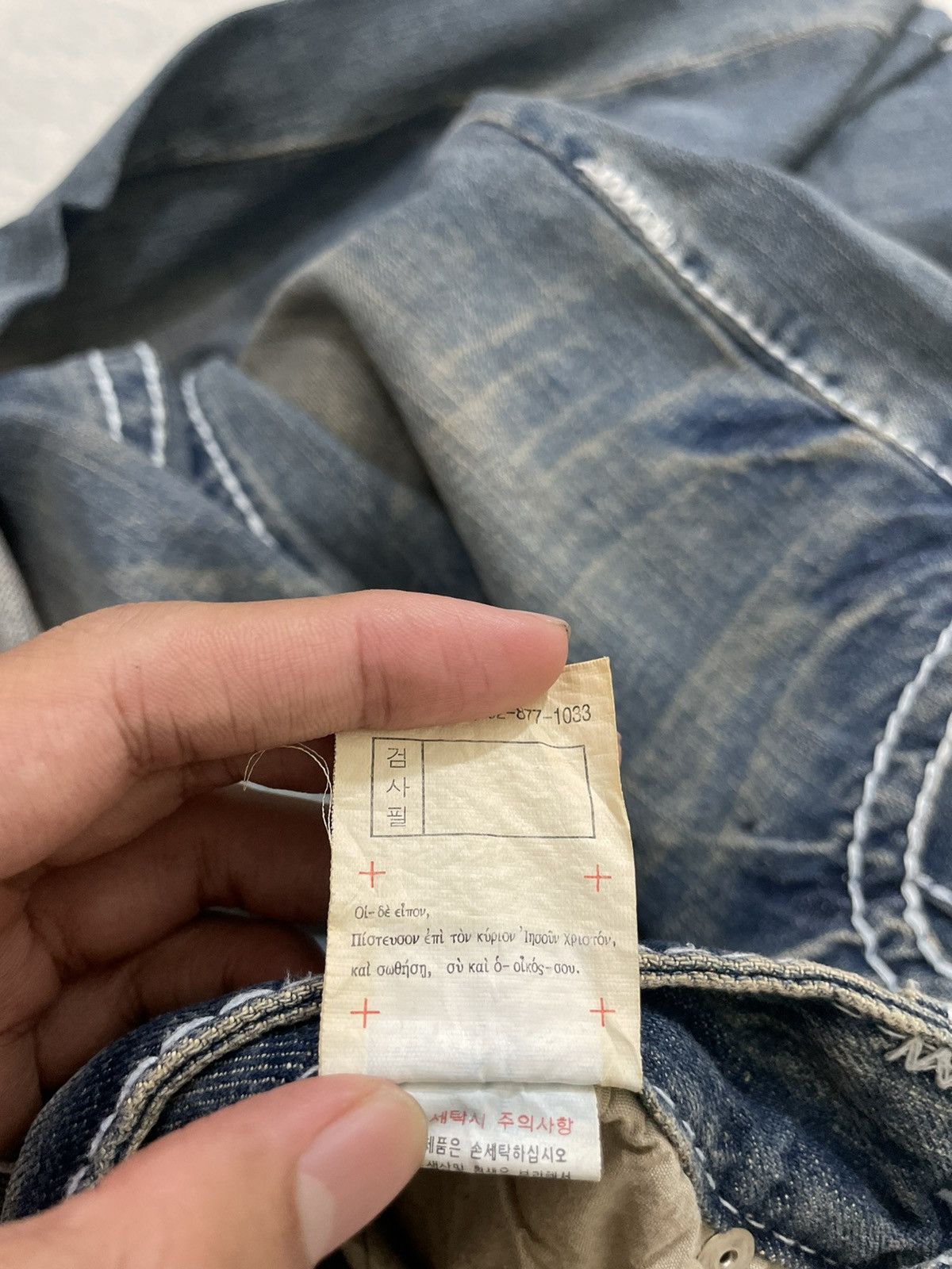 If Six Was Nine 2000s Amerigo Vespucci Faded Denim Size US 30 / EU 46 - 8 Thumbnail
