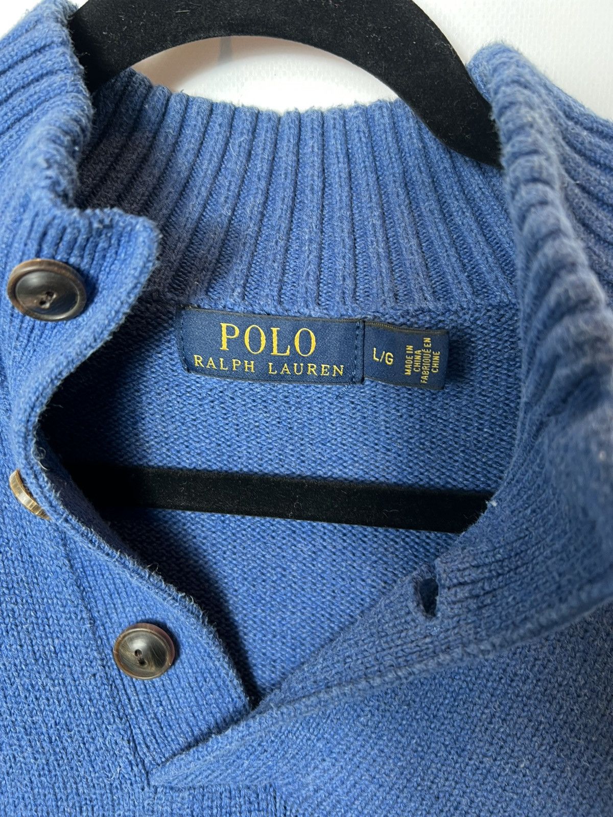 Polo Ralph Lauren Vintage streetwear y2k Polo Ralph Lauren 1/4 buttons sweater Size US L / EU 52-54 / 3 - 7 Thumbnail
