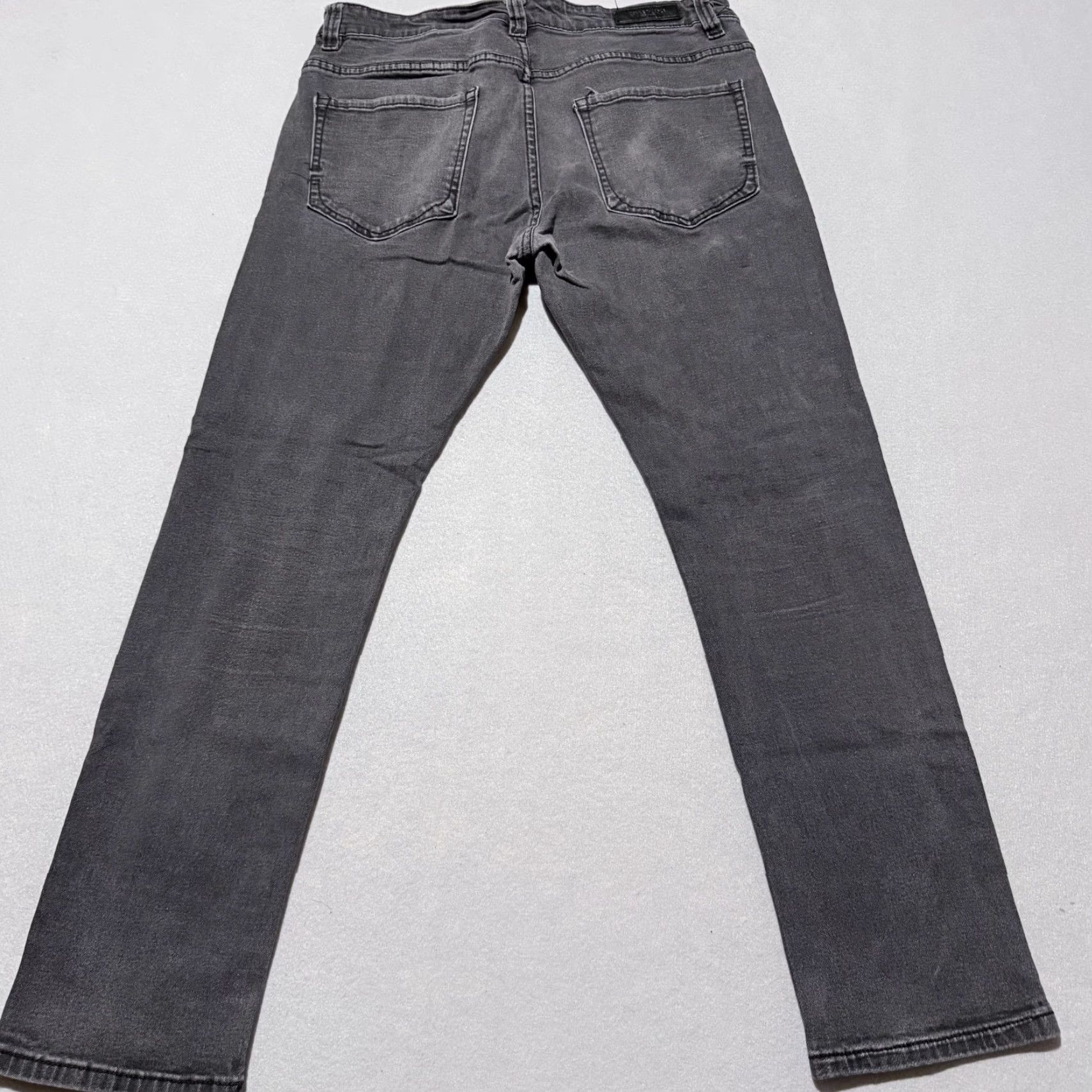 Kenneth Cole Kenneth Cole Jeans Men Gray Denim Slim Fit Low-Rise Zip Fly 32X30 Jeans Size US 32 / EU 48 - 2 Thumbnail