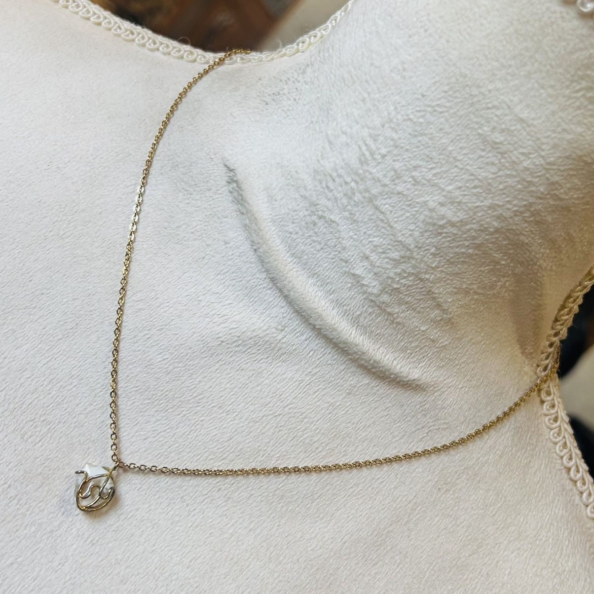 Handmade Handcrafted wire cage opal chip pendant on chain necklace Size ONE SIZE - 1 Thumbnail