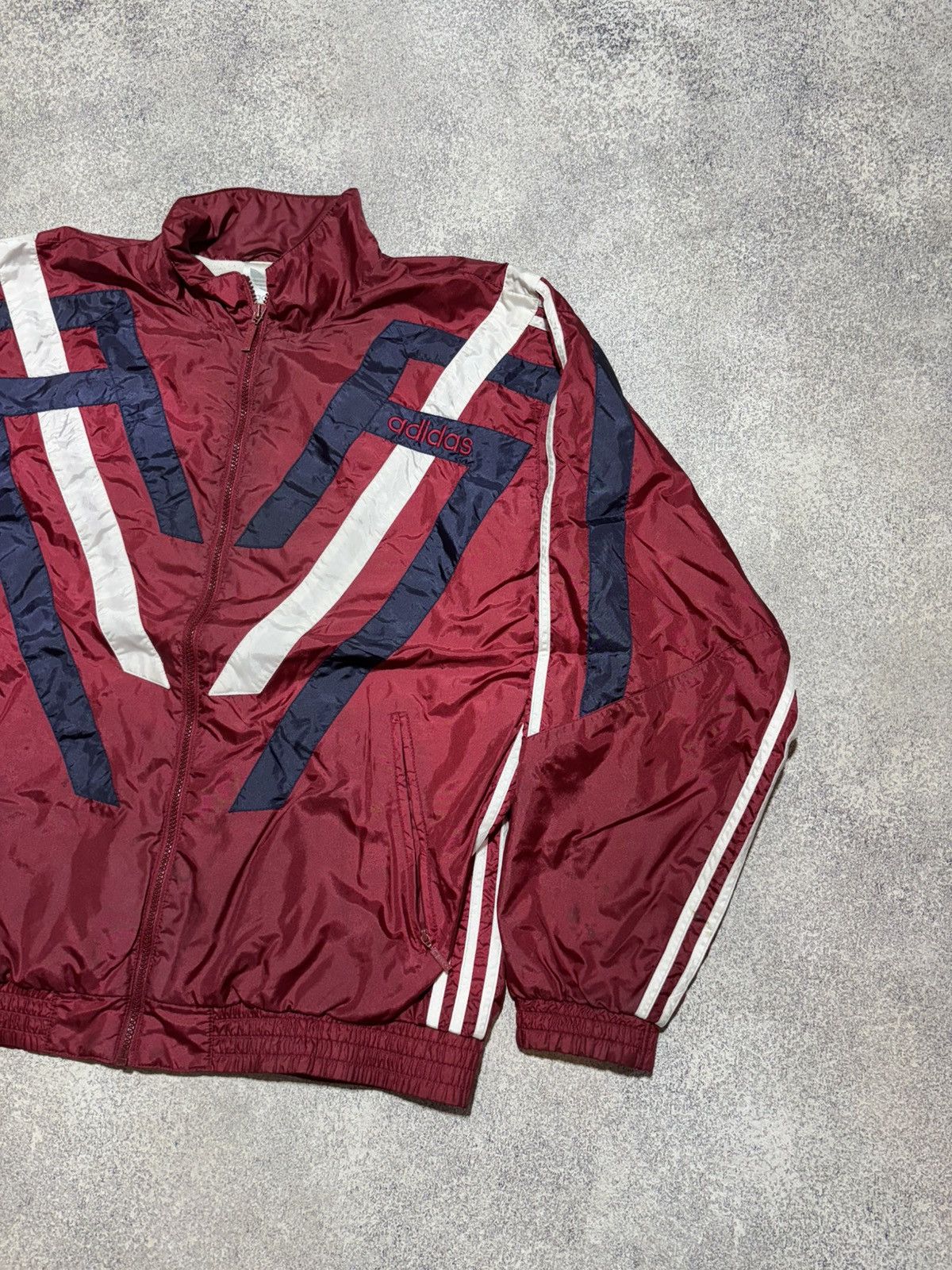 Adidas × Vintage Adidas Vintage Lightweight Windbreaker Sports Jacket Retro Size US L / EU 52-54 / 3 - 2 Thumbnail