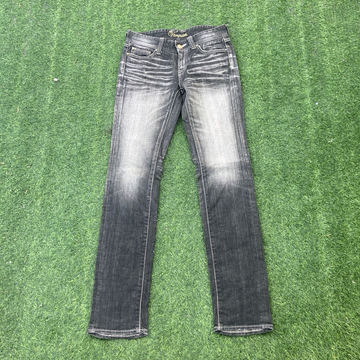 If Six Was Nine × Vanquish VANQUISH GOLD FLARED JEANS Size 30" / US 8 / IT 44 - 1 Thumbnail