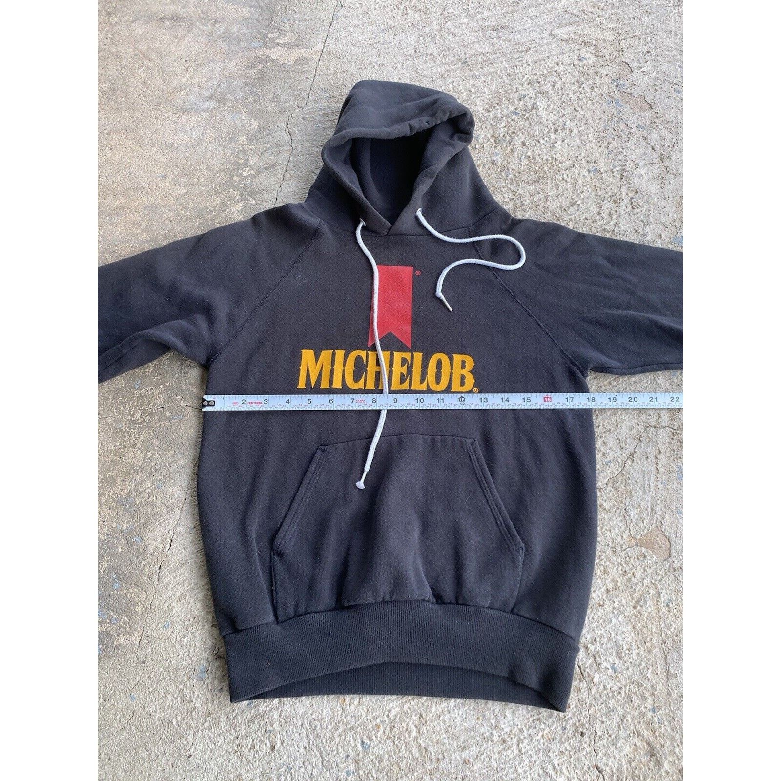 Hanes VTG 80'S MICHELOB BEER Pullover HOODIE Black Small Used Size US S / EU 44-46 / 1 - 9 Thumbnail
