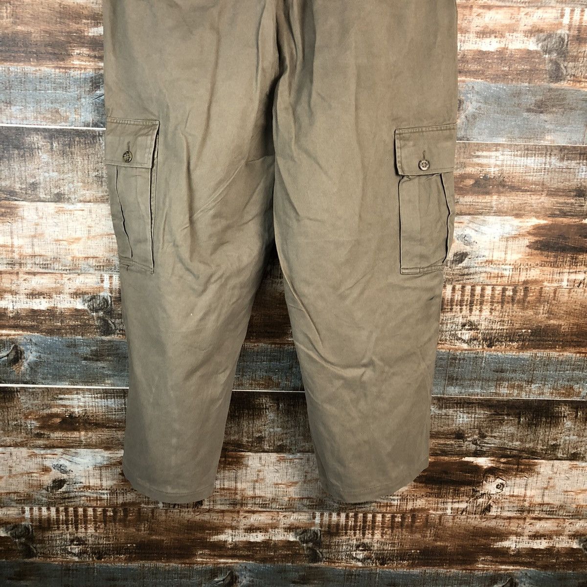 Japanese Brand Japanese Brand Brown Cargo Multipocket Pants #A2420 Size US 35 - 19 Thumbnail