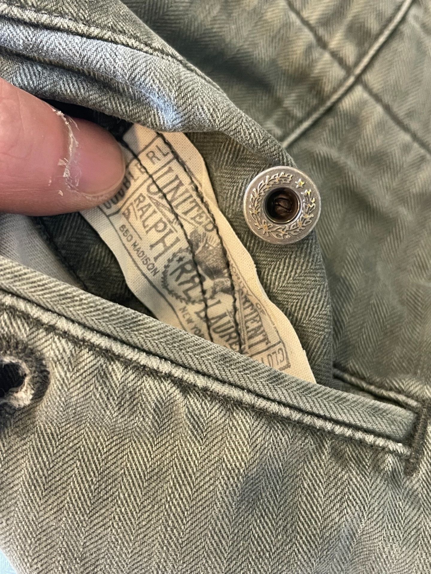 RRL Ralph Lauren RRL Herringbone Loose Casual Pants Size US 26 / EU 42 - 9 Thumbnail