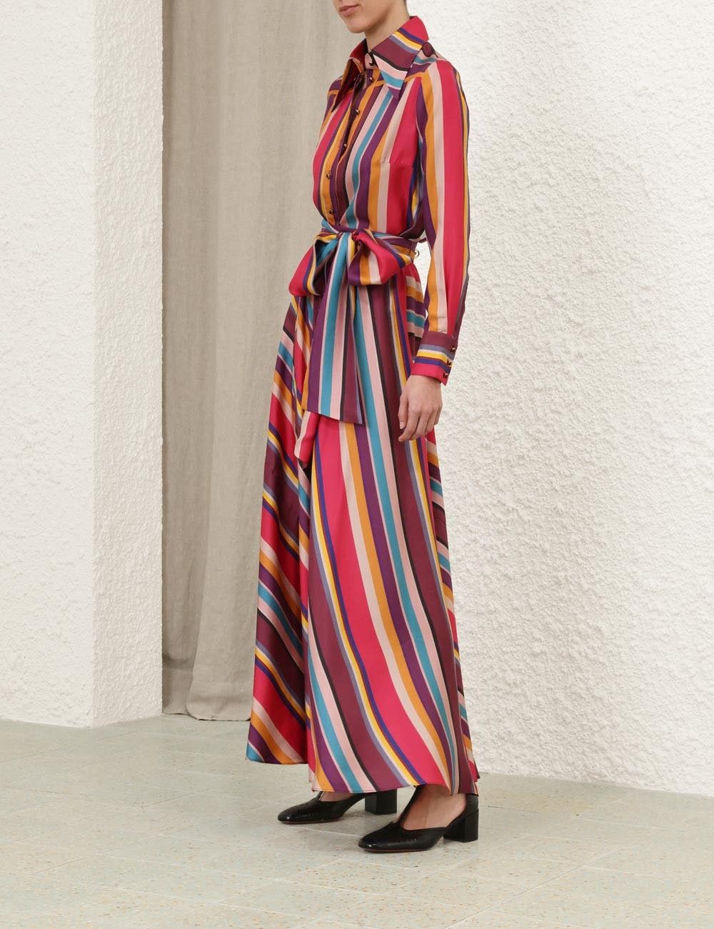 Zimmermann oc11z0825 Pavilion Maxi Wrap Skirt in Multicolor Size 32" / US 10 / IT 46 - 3 Thumbnail