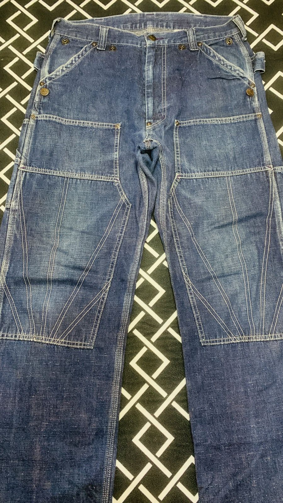 Needles Vtg Rare Nepenthes Carpenter Double Knee Pants Size US 32 / EU 48 - 2 Thumbnail