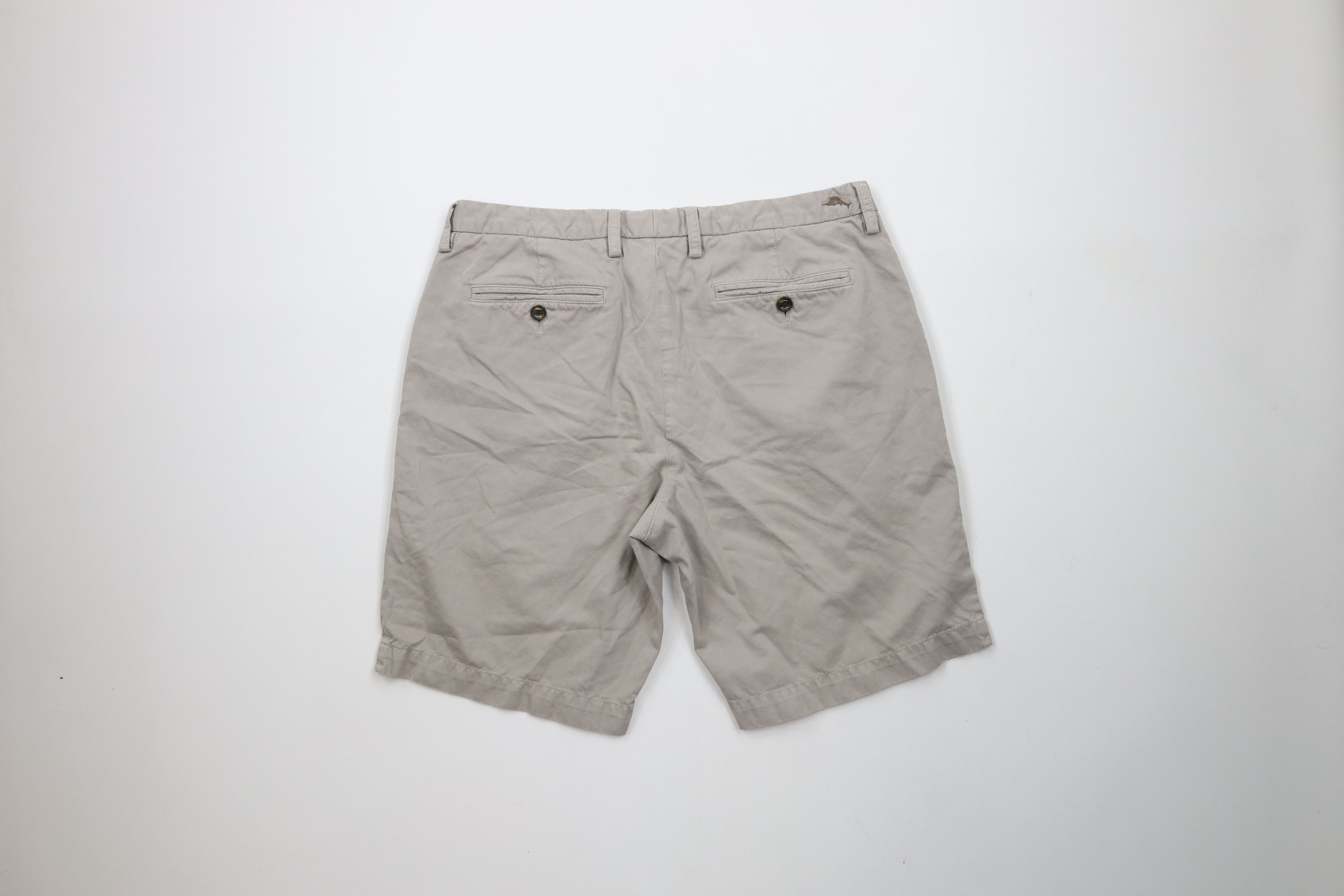 Tommy Bahama × Vintage Vintage Y2K Tommy Bahama Knee Golfing Chino Shorts Gray Size US 34 / EU 50 - 9 Thumbnail