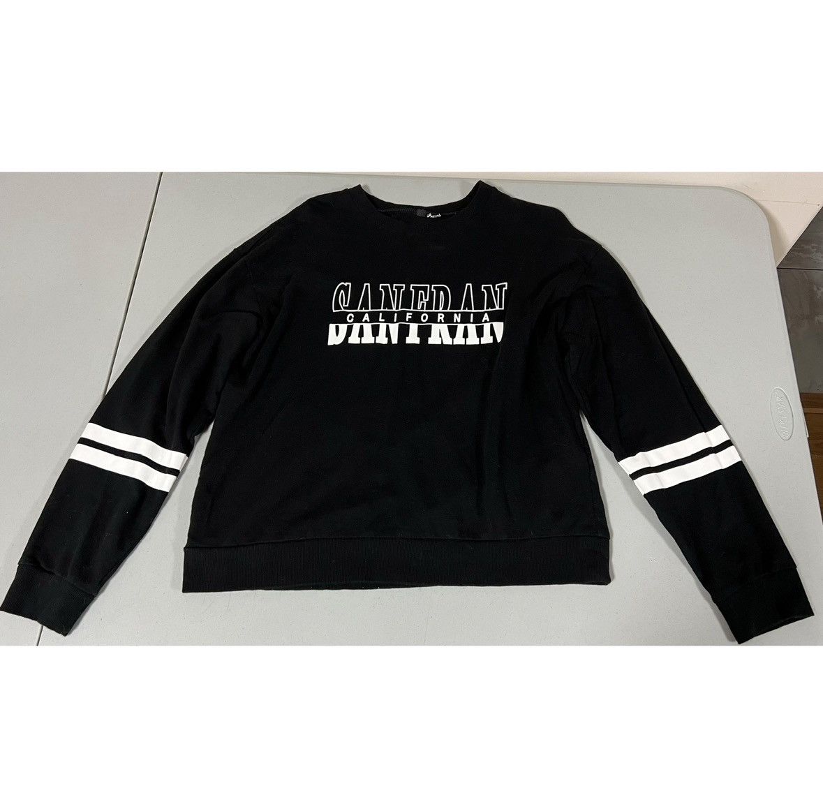 Japanese Brand Black White ‘San Fran California’ Pullover Sweatshirt Size M Size M / US 6-8 / IT 42-44 - 1 Thumbnail