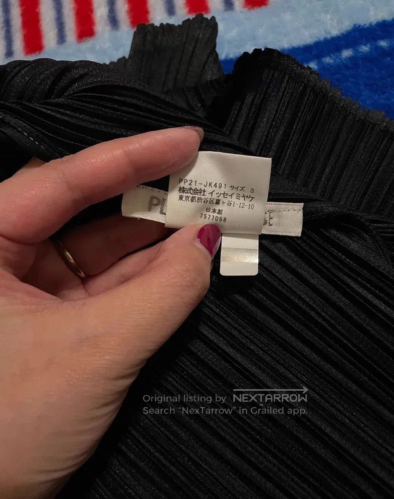 Issey Miyake Issey Miyake Black Vertical Stripe Series Crew Neck Sleeve Size L / US 10 / IT 46 - 2 Thumbnail