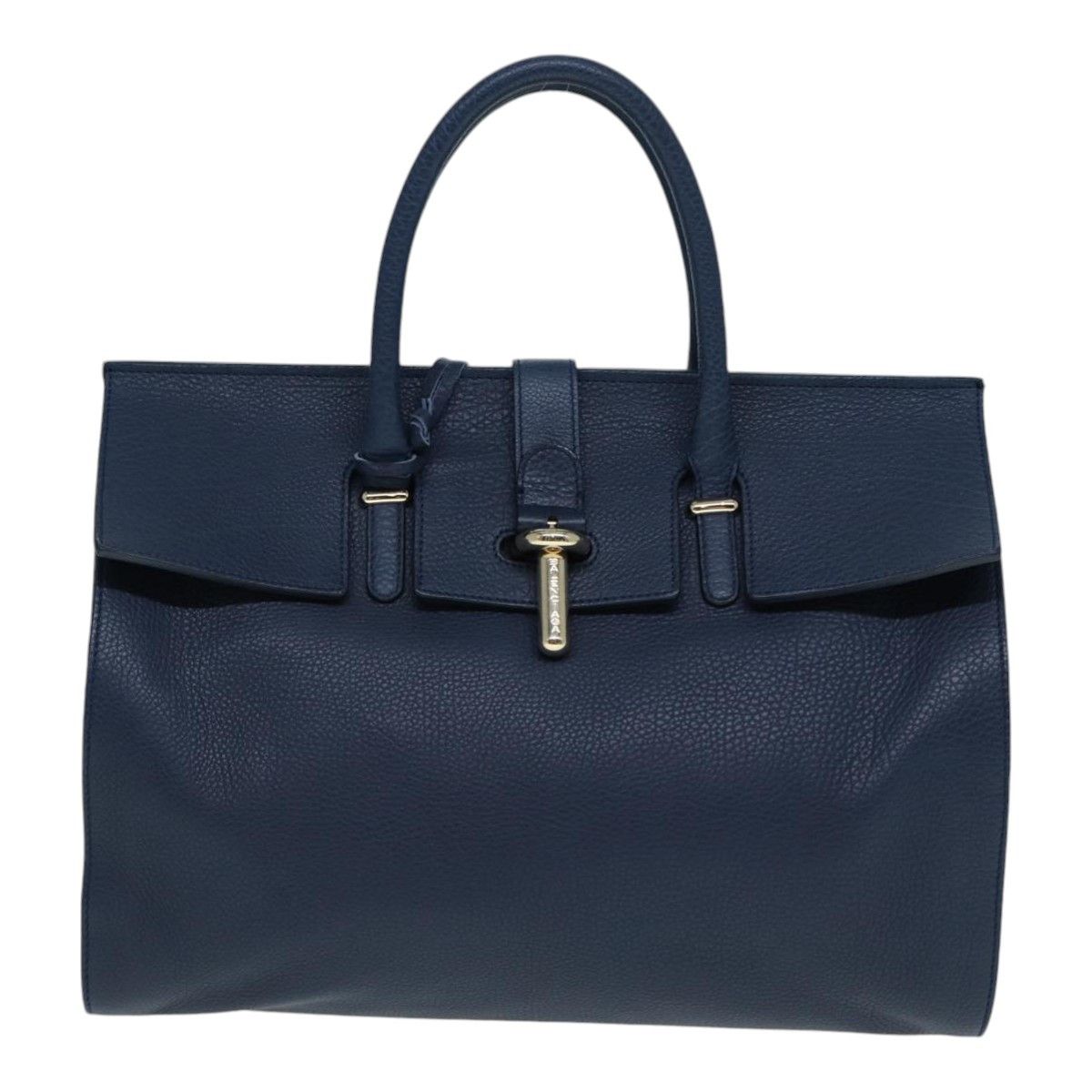 Balenciaga Tube Navy Leather Handbag (Pre-Owned) Size ONE SIZE - 1 Thumbnail