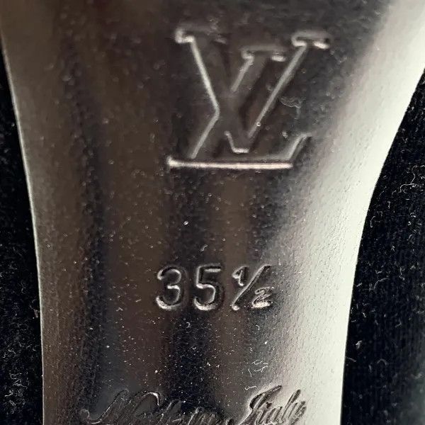 Louis Vuitton Louis Vuitton Black Crystal Platform Heels -2508 Size US 6 / IT 36 - 7 Thumbnail