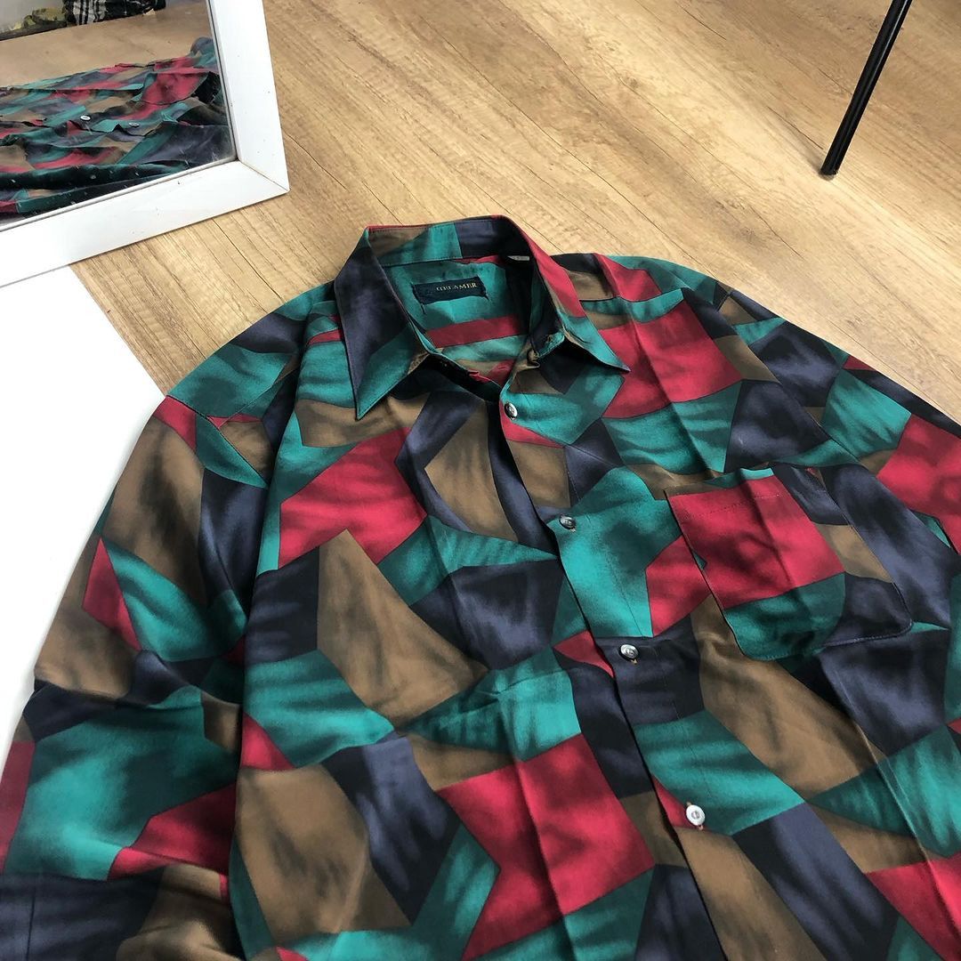 Designer × Individualized Shirts × Vintage Petern Shirt Delamer Size US L / EU 52-54 / 3 - 3 Thumbnail