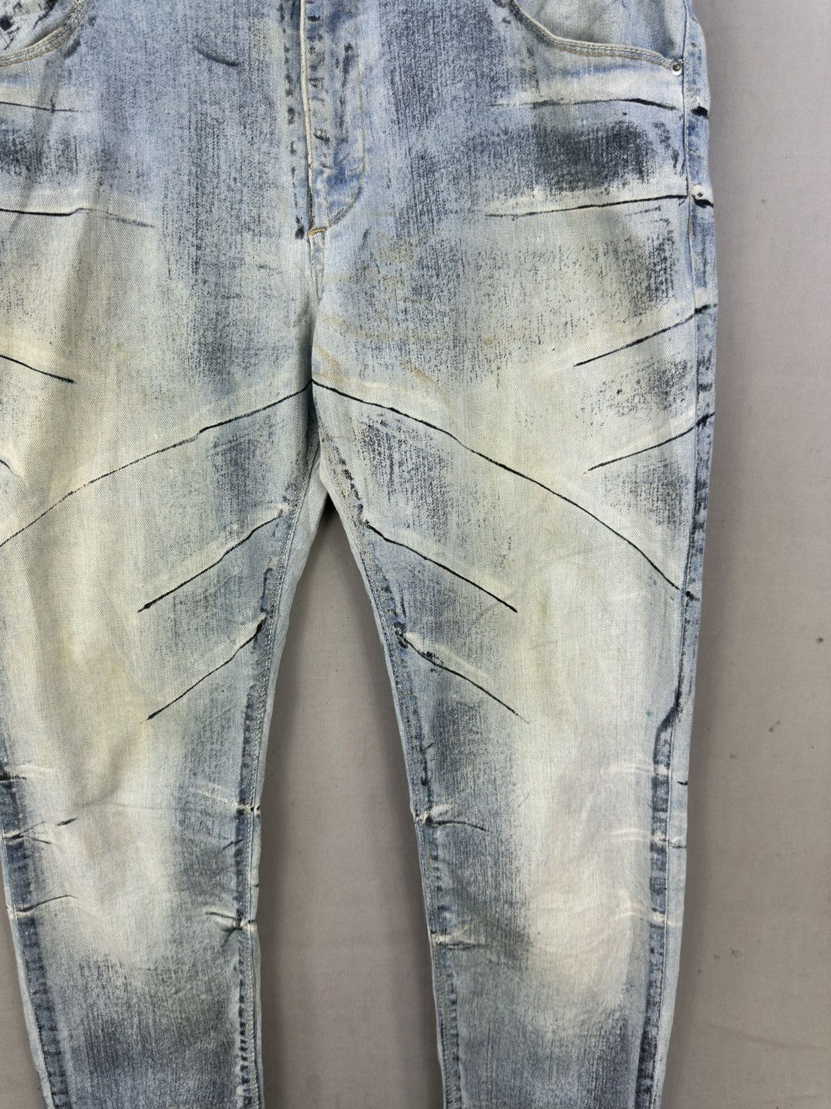semanticdesign Vintage 90’s Semanticdesign Rare Art Slim Fit Jeans Size US 35 - 3 Thumbnail