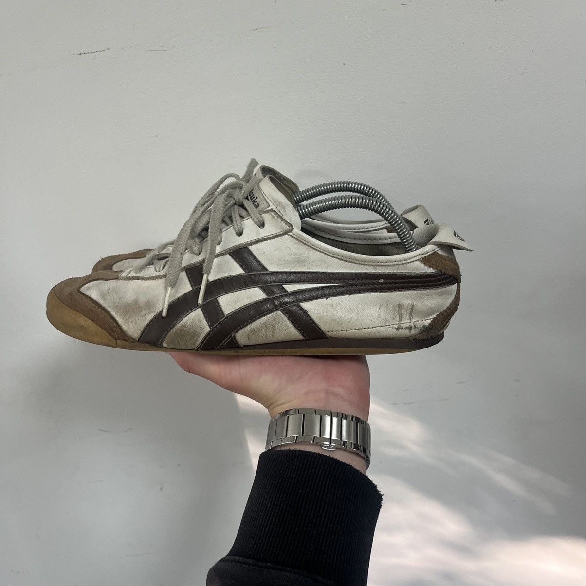 Asics Vintage ASICS Tiger Onitsuka Leather Sneakers Size US 9 / EU 42 - 4 Thumbnail