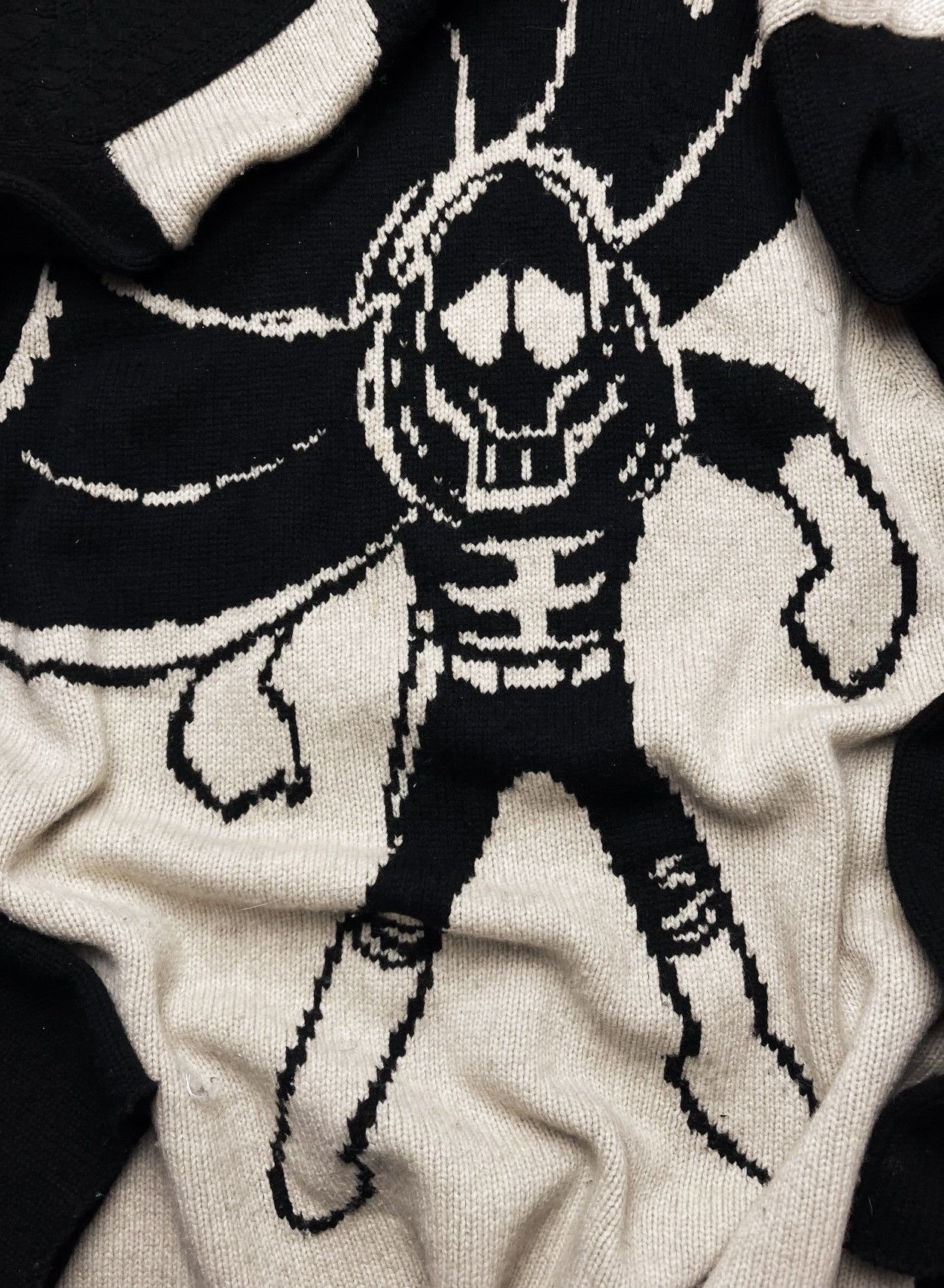 Yohji Yamamoto AW2018 Yohji Yamamoto x Shitaro Ishinomori Ghost Sweater Size US L / EU 52-54 / 3 - 2 Thumbnail