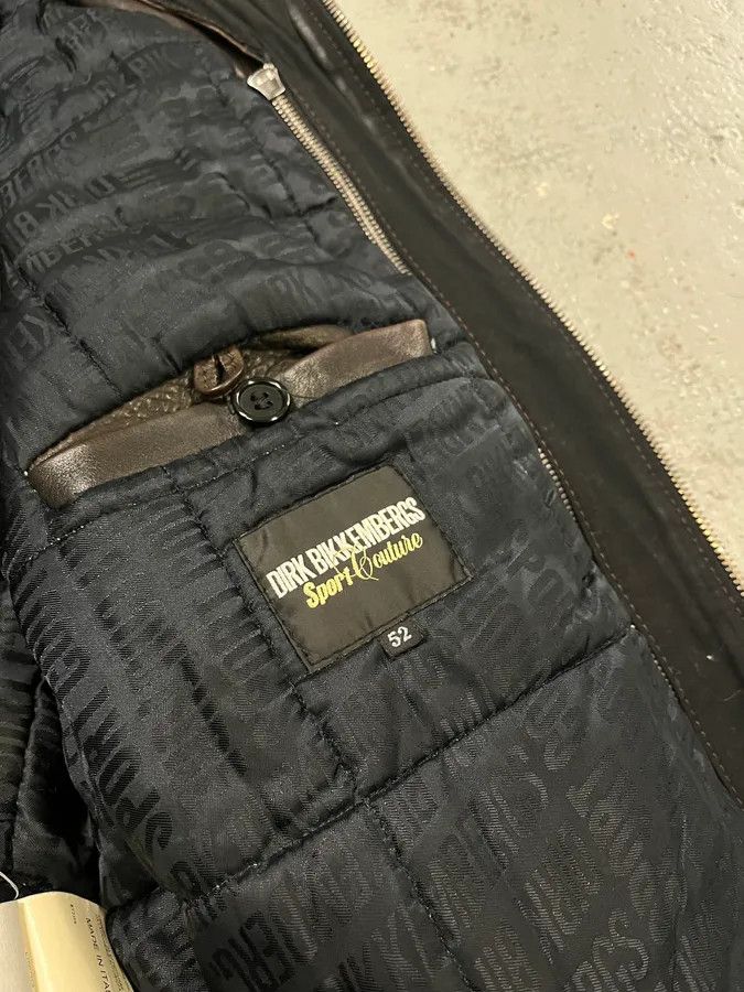Dirk Bikkembergs AW2007 Dirk Bikkembergs Layered High Collar Brown Leather Jacket Size US M / EU 48-50 / 2 - 10 Thumbnail