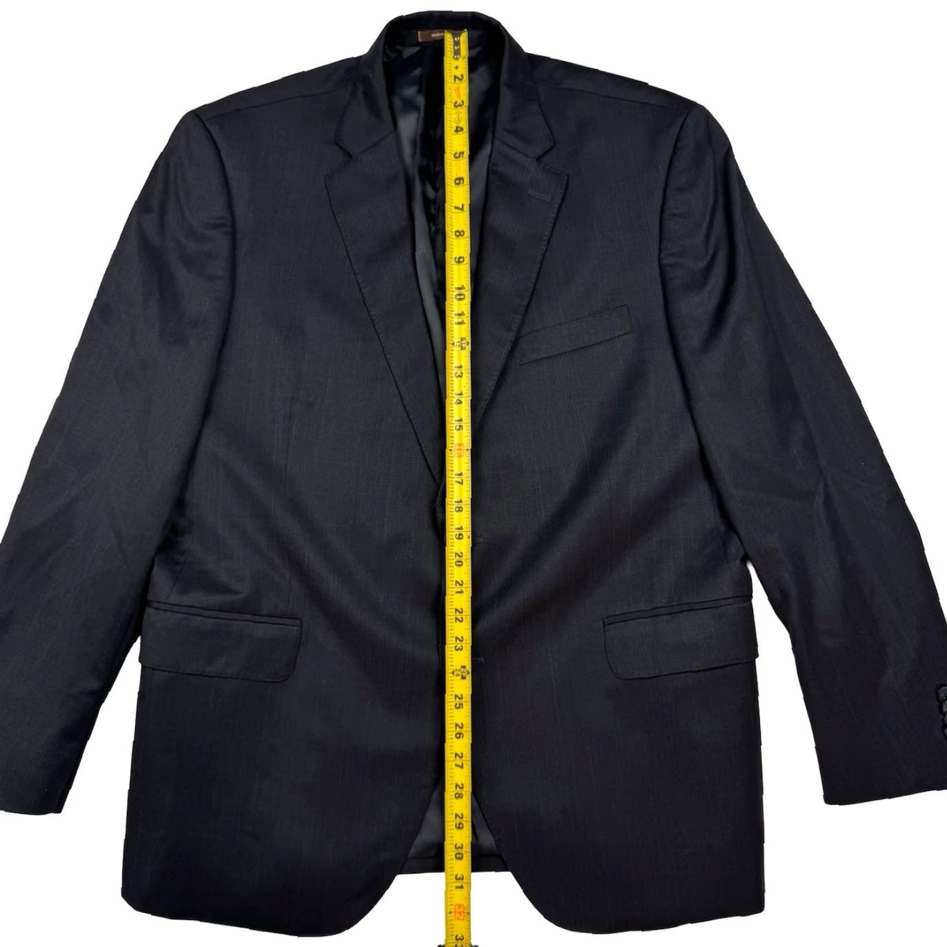 Peter Millar Peter Millar Blazer Jacket Gray 44R Wool Mens 2-Button Single-Breasted Notch Lapel Size 44R - 6 Thumbnail