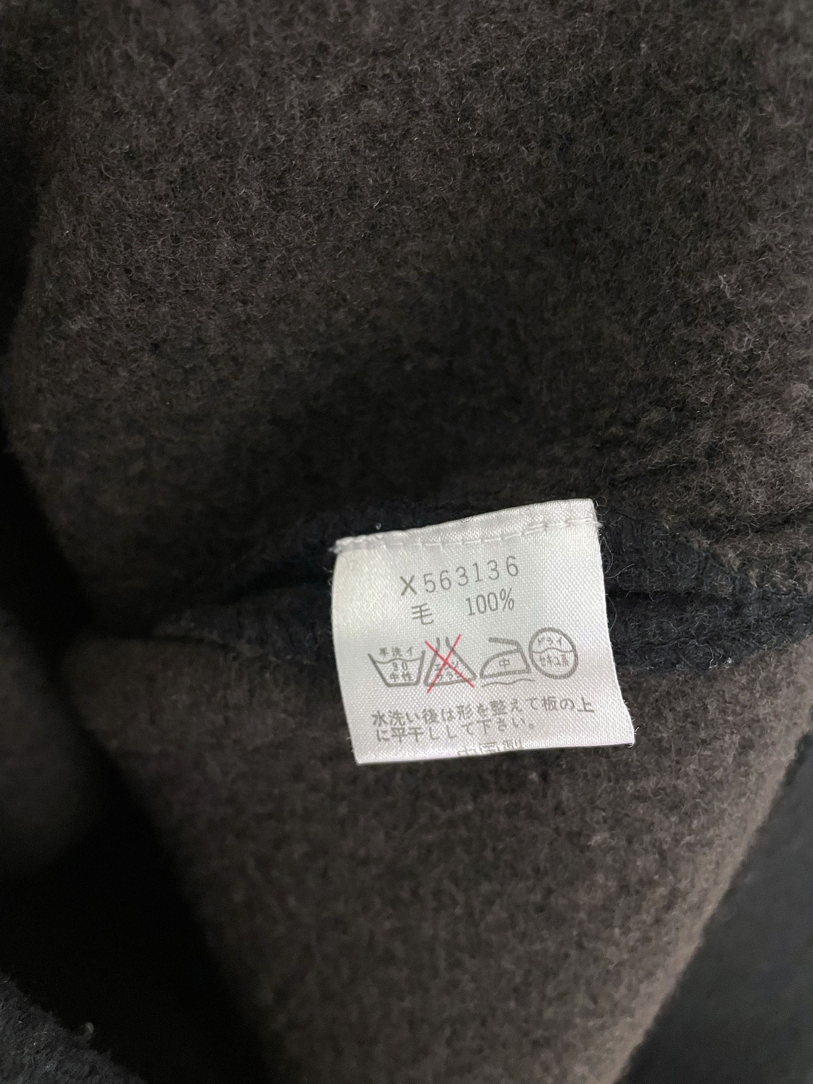 Yohji Yamamoto AAR Contrast Stitch Wool Sweater Size US L / EU 52-54 / 3 - 6 Thumbnail