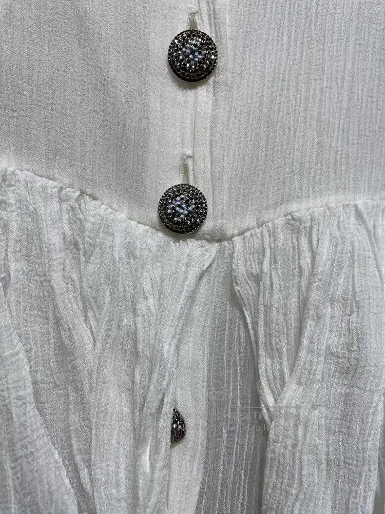 Chanel Chanel Handicraft workshop ruffled silk shirt Size XS / US 0-2 / IT 36-38 - 4 Thumbnail