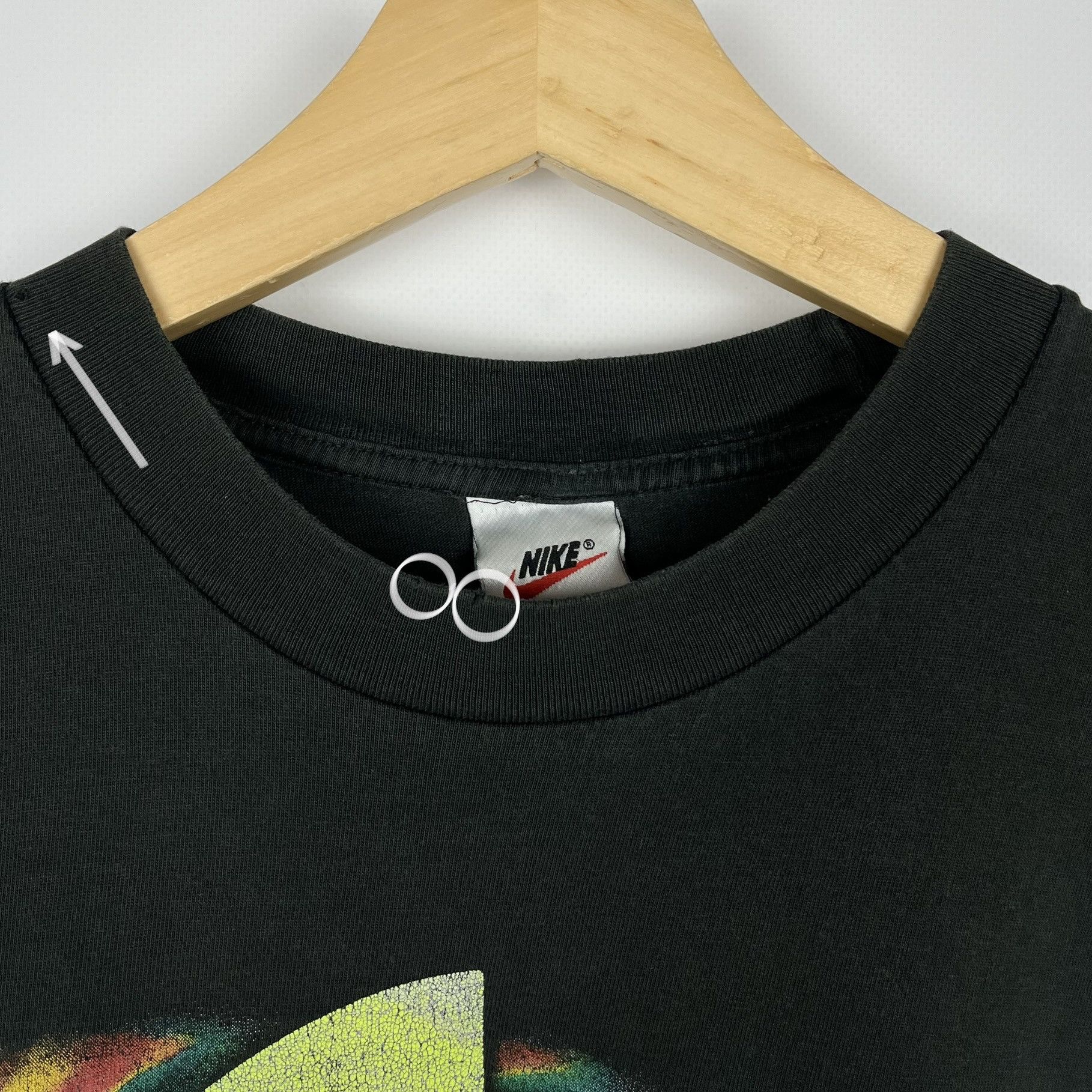 Nike Vintage Nike Iconic Acid Big Logo T Shirt 90’s Size US L / EU 52-54 / 3 - 7 Thumbnail