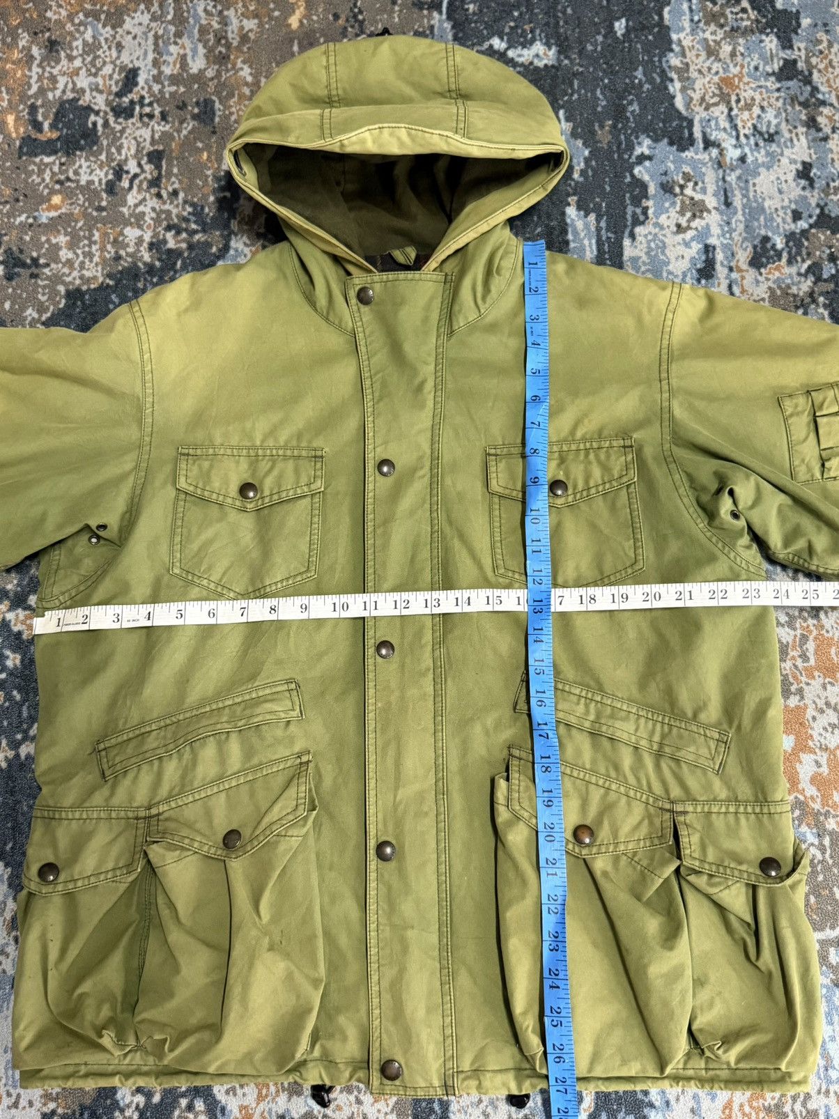 Polo Ralph Lauren Vintage Polo Ralph Lauren Waxed Cotton Fishing Jacket Size US L / EU 52-54 / 3 - 21 Thumbnail