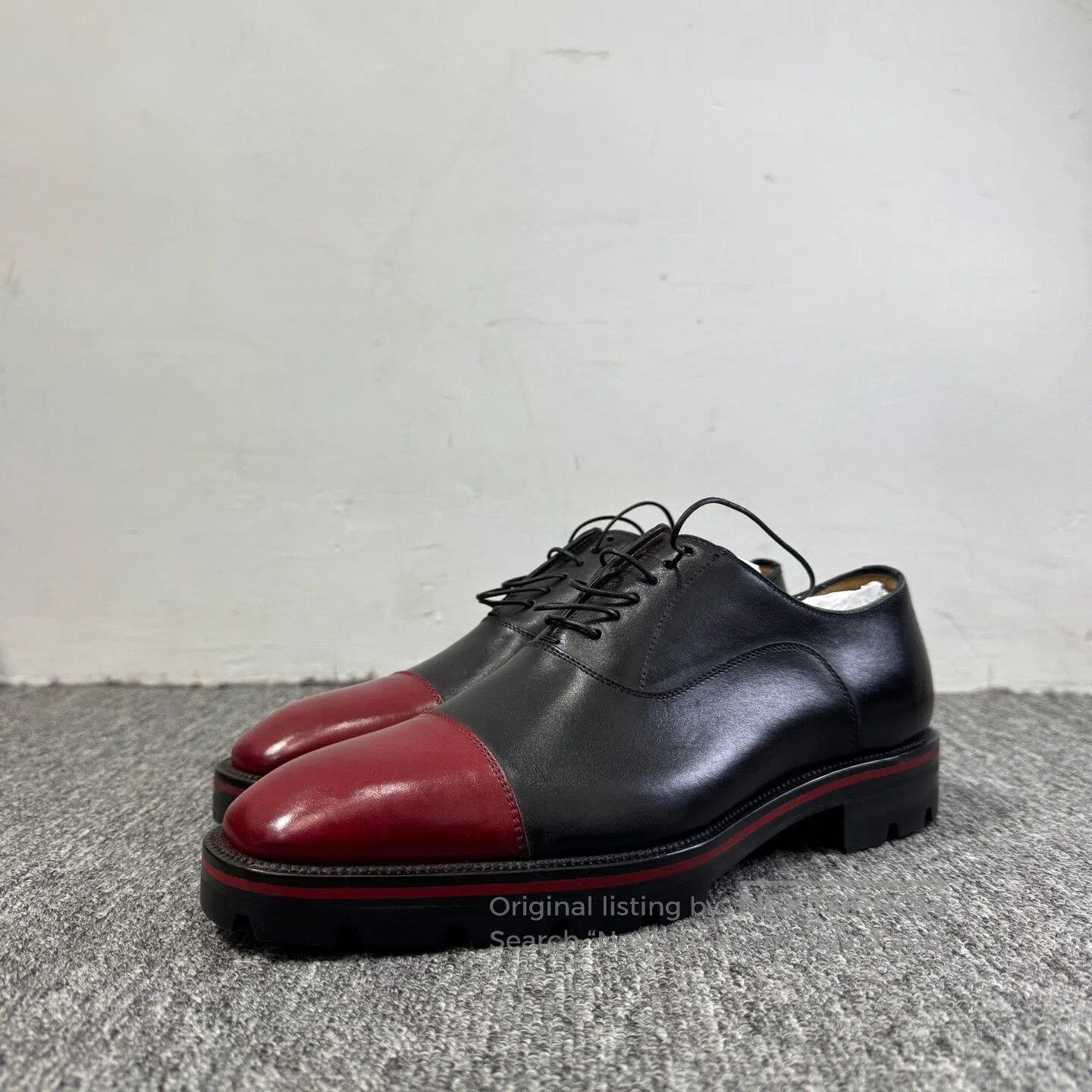 Christian Louboutin Christian Louboutin Color-matched leather shoes with seaml Size US 7 / EU 40 - 1 Thumbnail