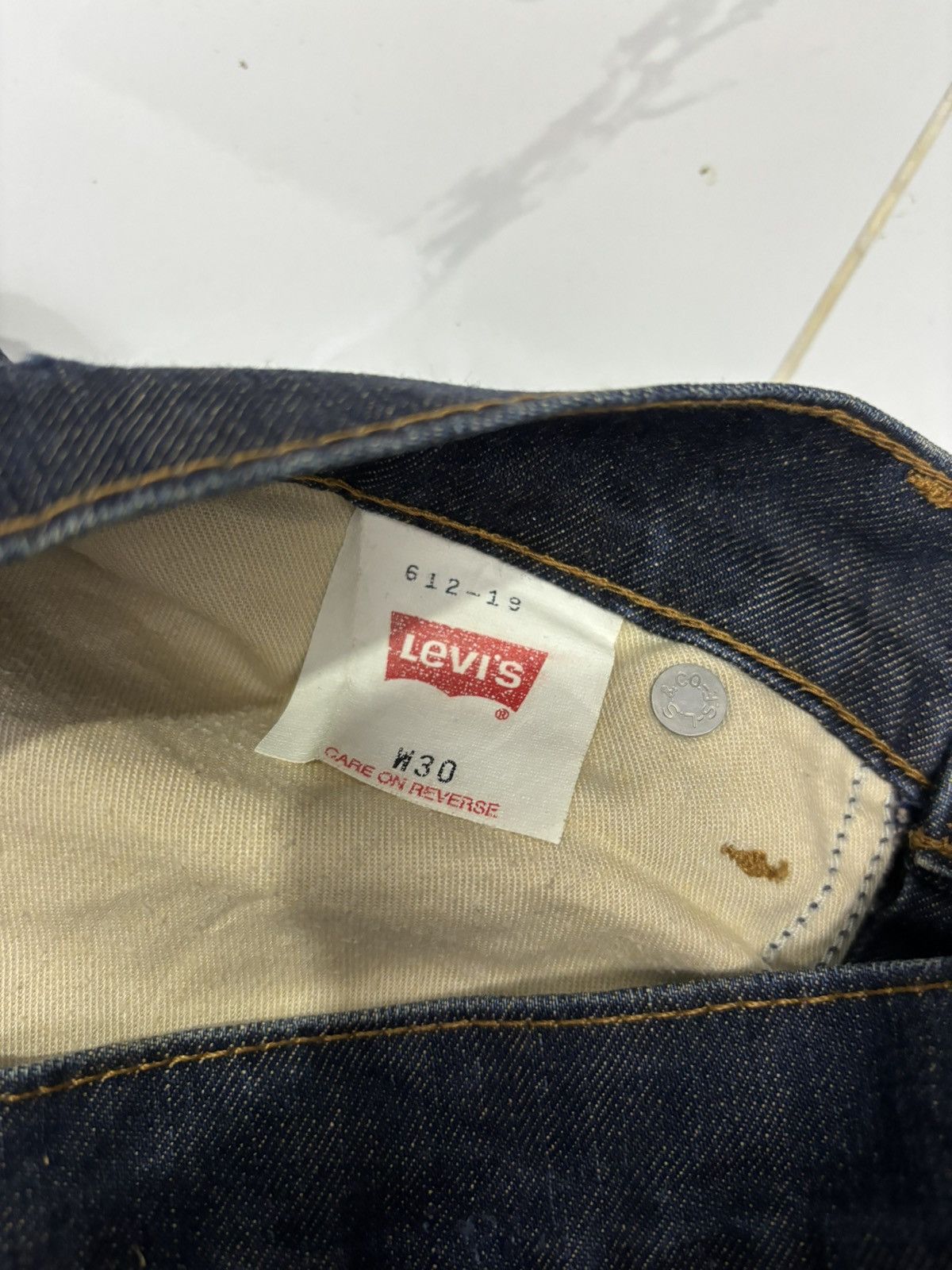Levi's 🔥VINTAGE LEVIS 612 ORANGE TAB BLUE DENIM JEANS Size US 30 / EU 46 - 10 Thumbnail