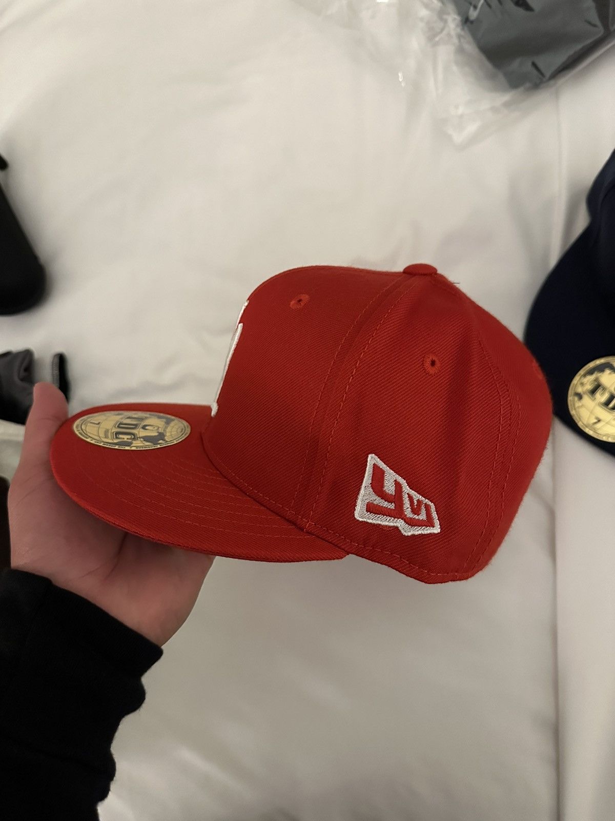 Playboi Carti Opium YVL fitted hat RED size 7 | Grailed