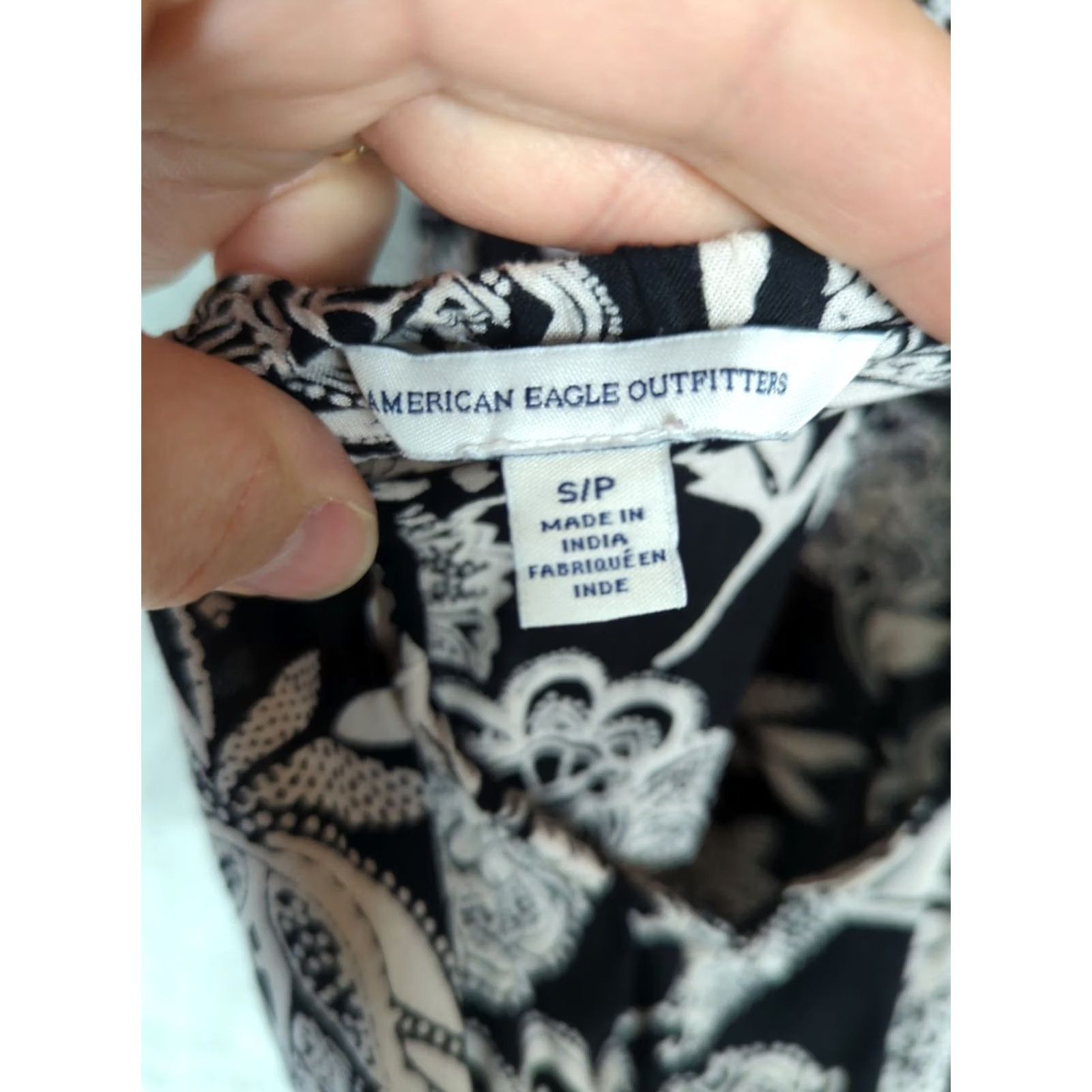 American Eagle Outfitters American Eagle Outfitters Jumpsuit Women S Black Floral Sleeveless Spaghetti Strap Relaxed Boho Beachy Size 28" / US 6 / IT 42 - 5 Thumbnail