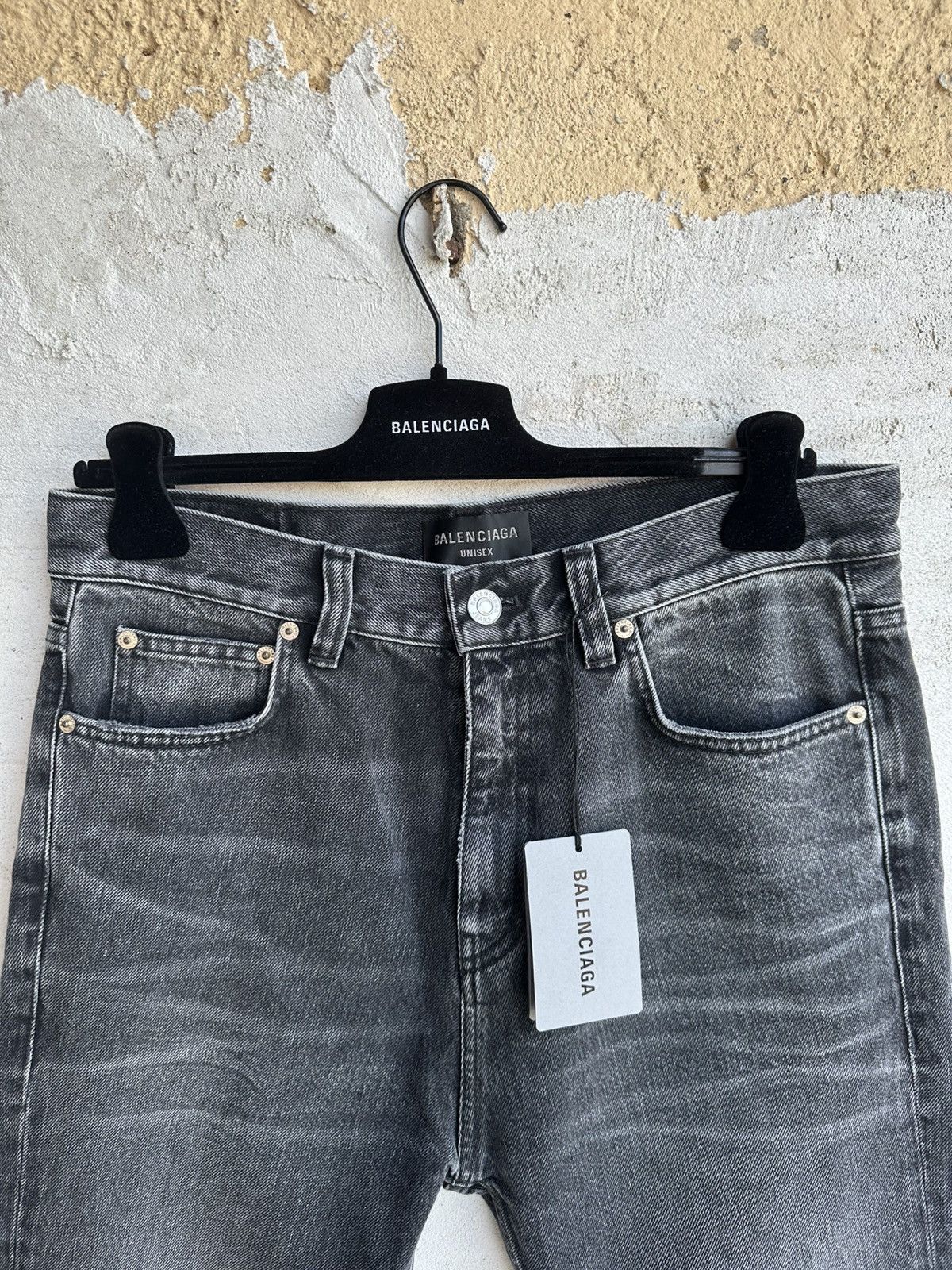Balenciaga [XS] Fall22 The Lost Tape Gray flared jeans Size US 31 - 4 Thumbnail