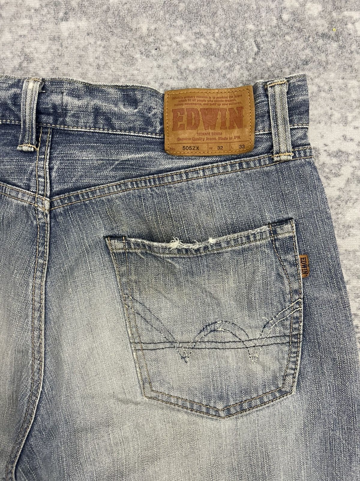 Edwin Vintage Edwin 505zx Selvedge Denim s21 Size US 32 / EU 48 - 15 Thumbnail