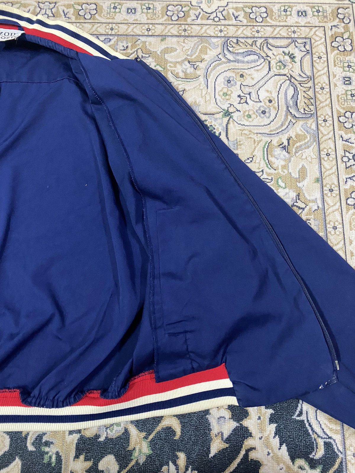 Other Vintage Blue Izod Lacoste Zipper Jacket Size US L / EU 52-54 / 3 - 12 Thumbnail