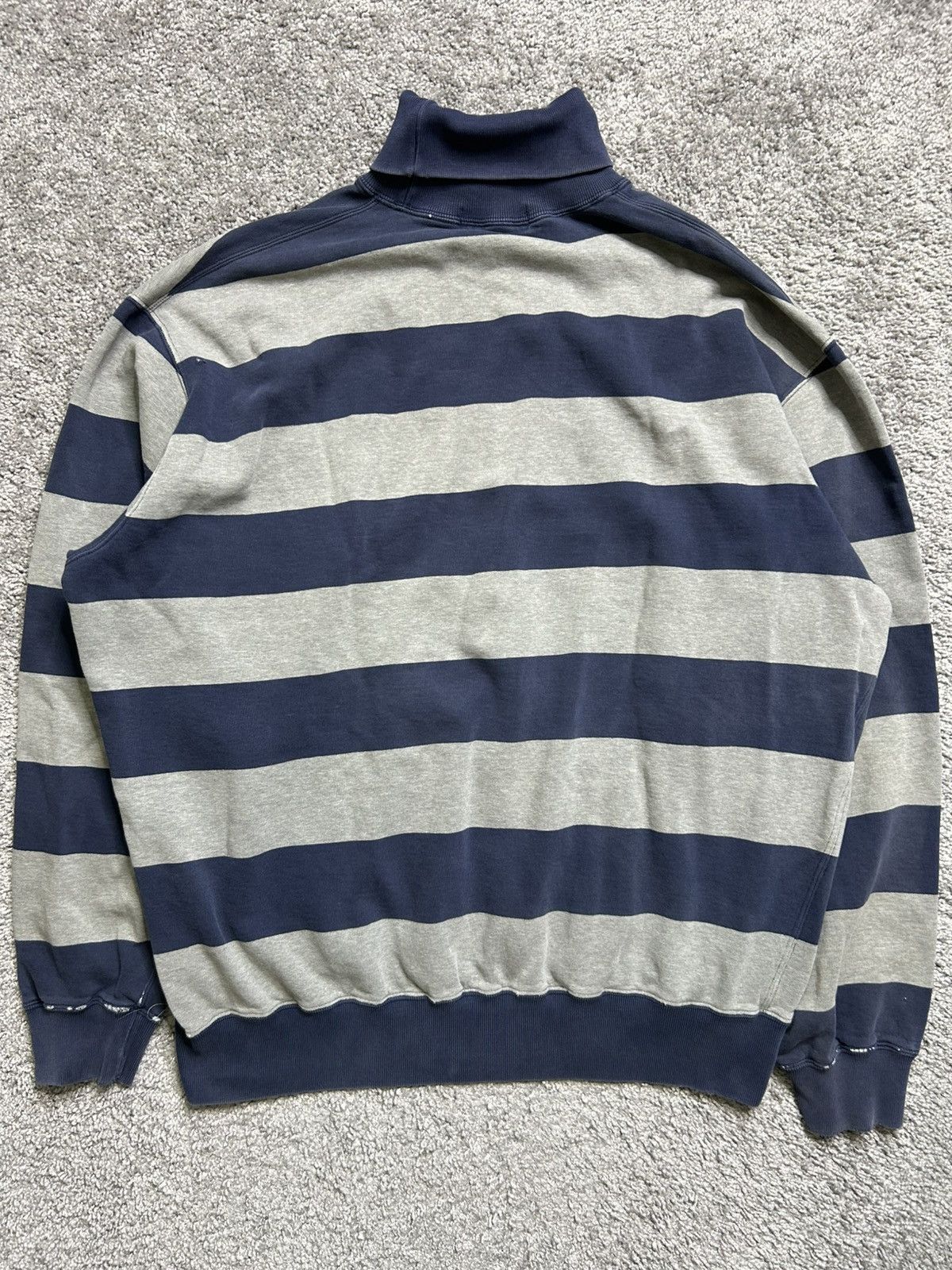Polo Ralph Lauren Vintage 80s Polo Ralph Lauren Striped Turtle Neck Sweatshirt Size US XL / EU 56 / 4 - 9 Thumbnail