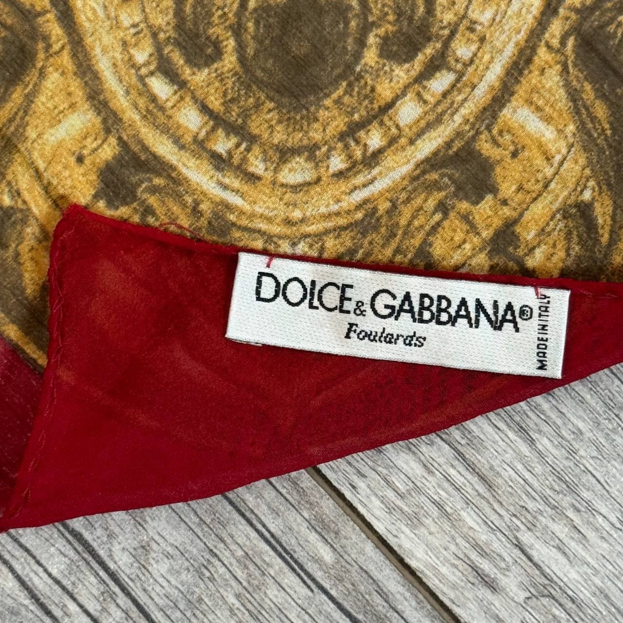 Dolce & Gabbana Vintage Dolce & Gabbana Parfums Silk Scarf Size ONE SIZE - 8 Thumbnail
