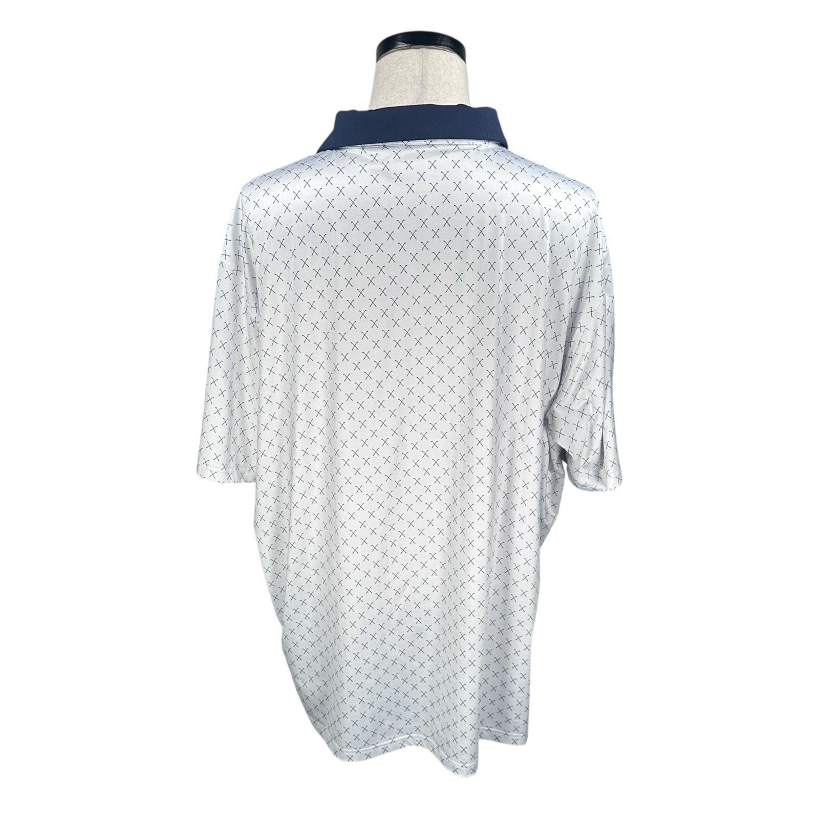 Other Maelreg Polo Shirt Men 3XL Blue White Golf Club Performance Size US XXL / EU 58 / 5 - 2 Thumbnail
