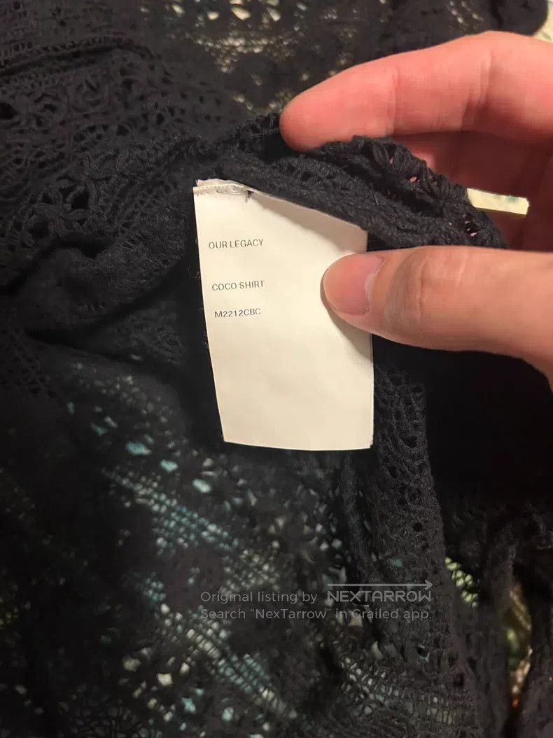 Our Legacy Our Legacy Black Lace Shirt Size US M / EU 48-50 / 2 - 3 Thumbnail