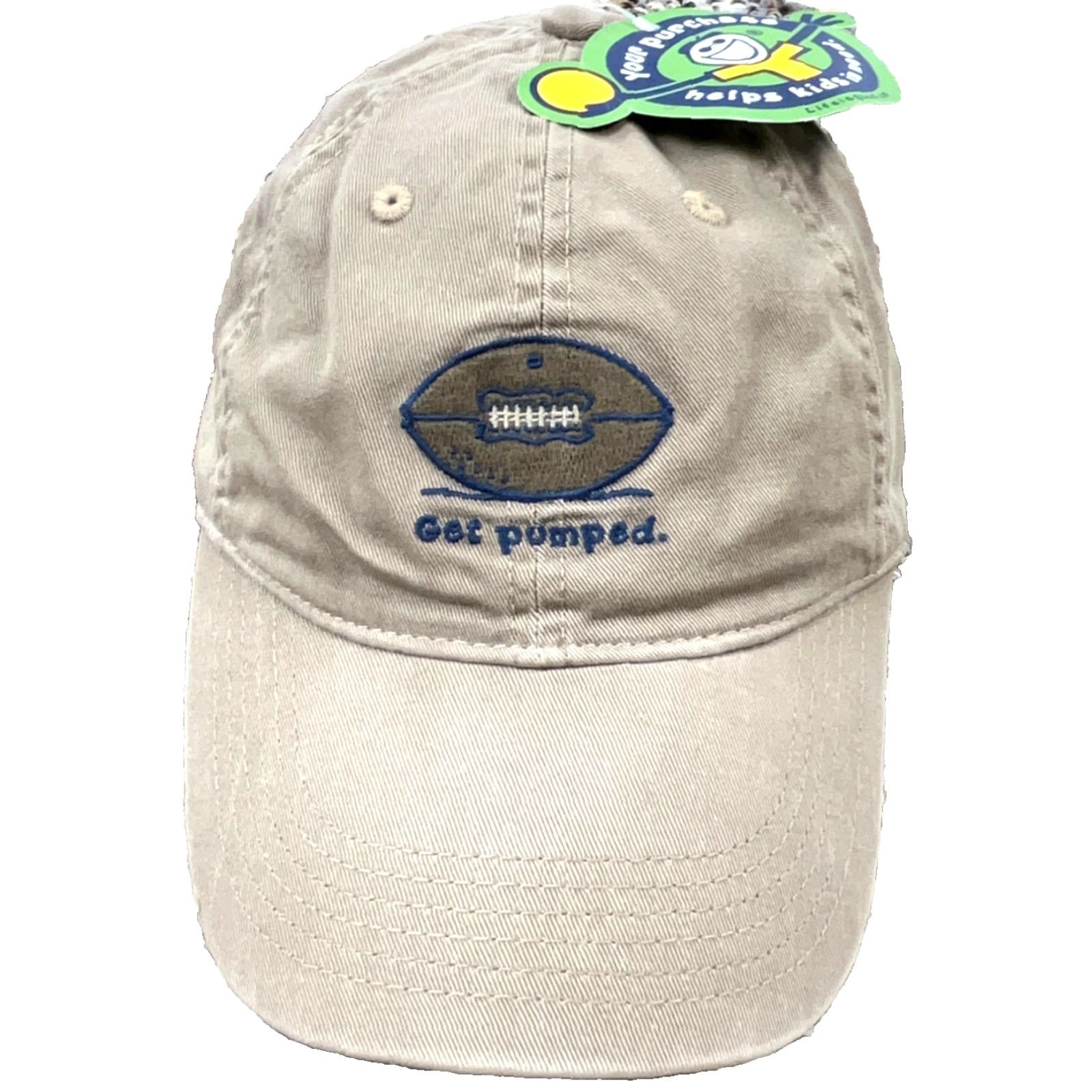 Life is Good Life is Good Hat Cap Strap Back Tan Khaki Base Ball Dad Football Adult Mens Size ONE SIZE - 2 Thumbnail