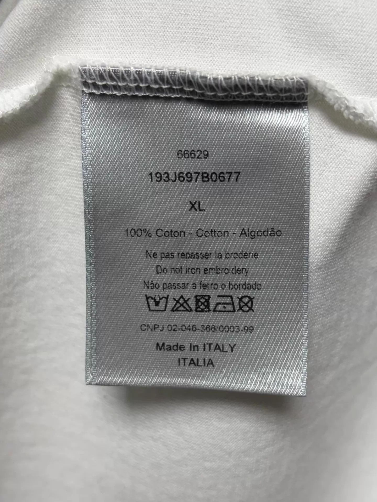 Dior Dior collab short sleeve tee XL white like new Size US XL / EU 56 / 4 - 4 Thumbnail